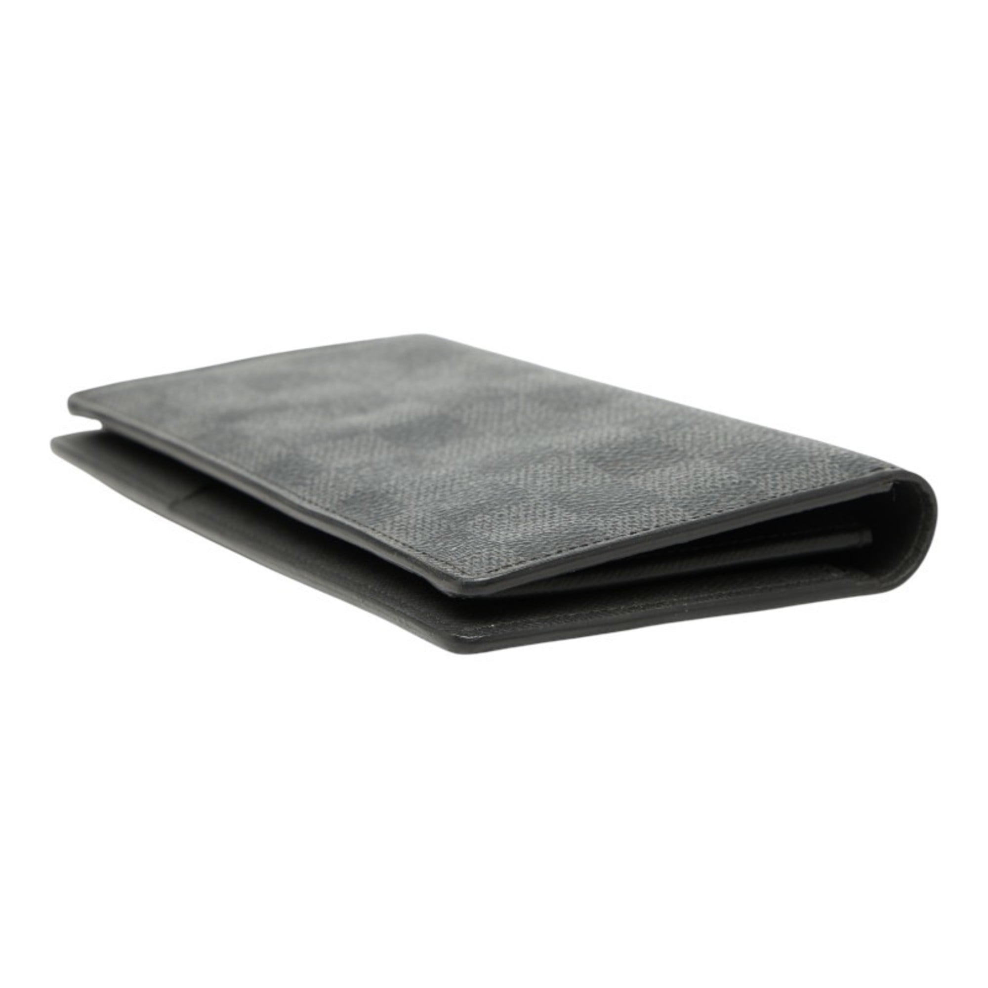 Louis Vuitton Damier Graphite Black Gray Damier Graphite Long Wallet (Bi-Fold) (Pre-Owned)