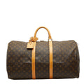 Louis Vuitton Brown Pvc Leather Boston Bag (Pre-Owned)