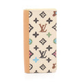 Louis Vuitton Ivory Multi-Color Coated Canvas Pvc Leather Long Wallet (Bi-Fold) (Pre-Owned)