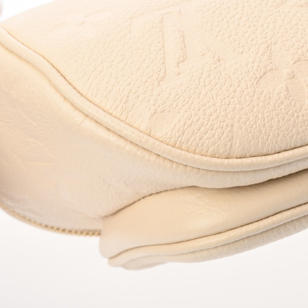 Louis Vuitton Cream Leather Shoulder Bag (Pre-Owned)