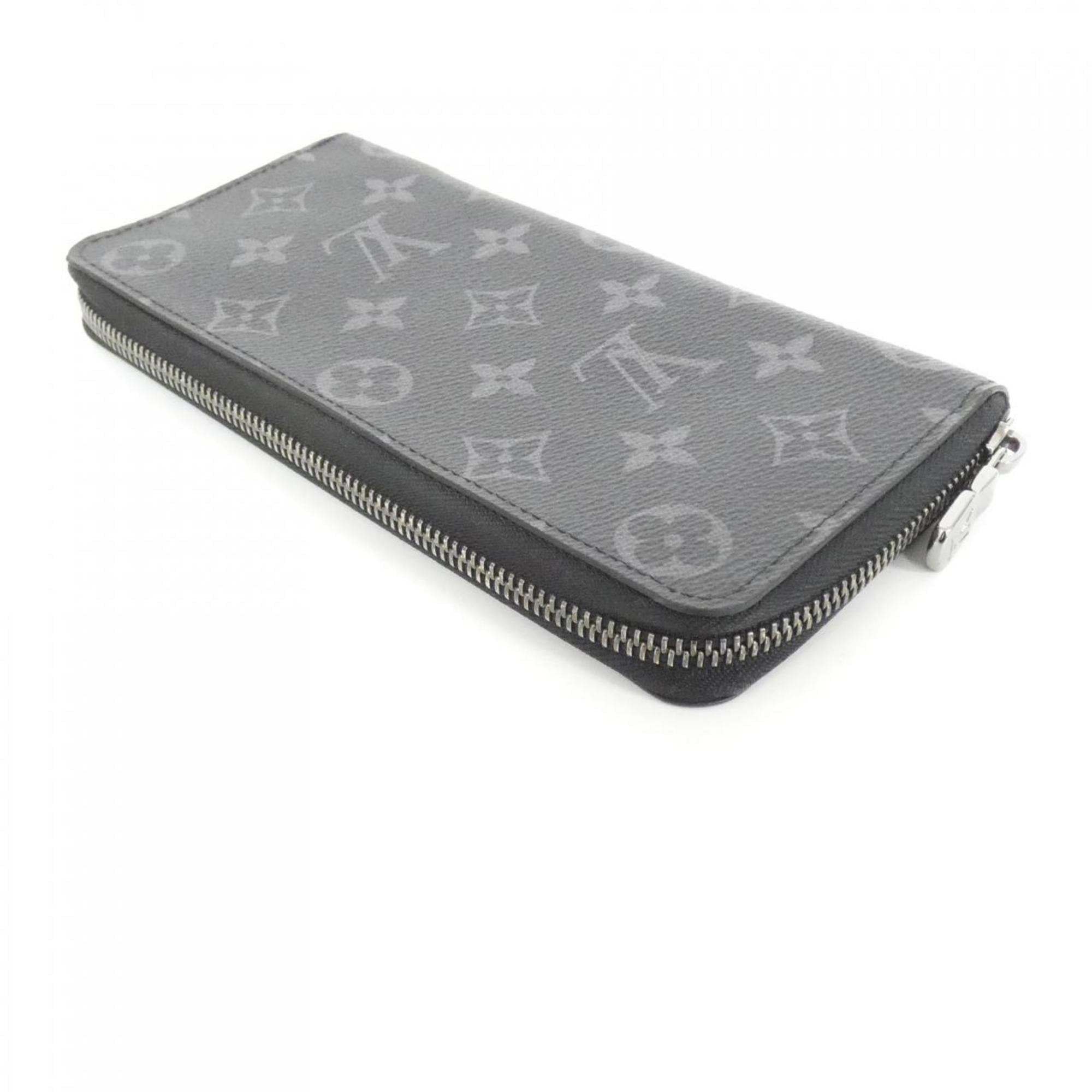 Louis Vuitton Monogram Eclipse Black Coated Canvas Long Wallet (Bi-Fold) (Pre-Owned)