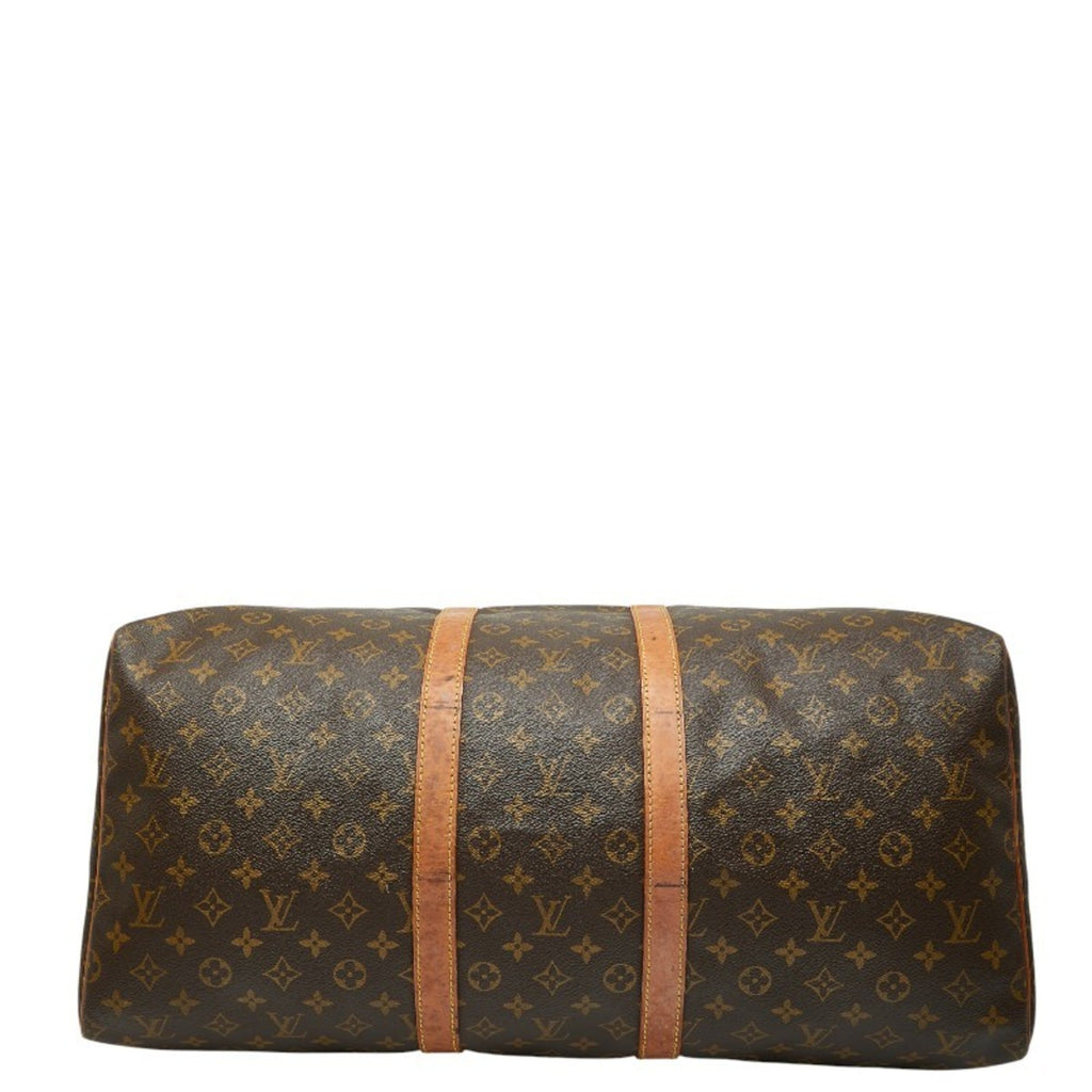 Louis Vuitton Brown Pvc Leather Boston Bag (Pre-Owned)