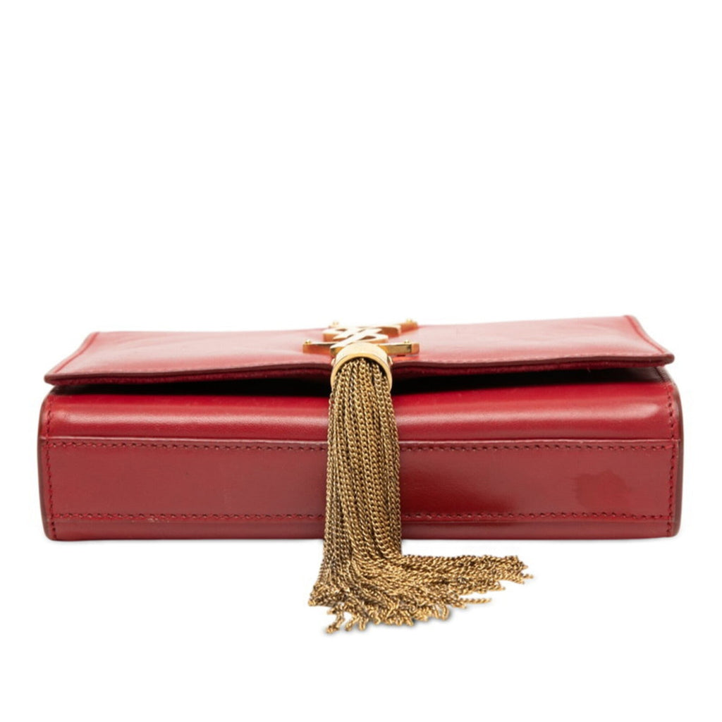 Classic Monogram Tassel Crossbody Bag Leather Small