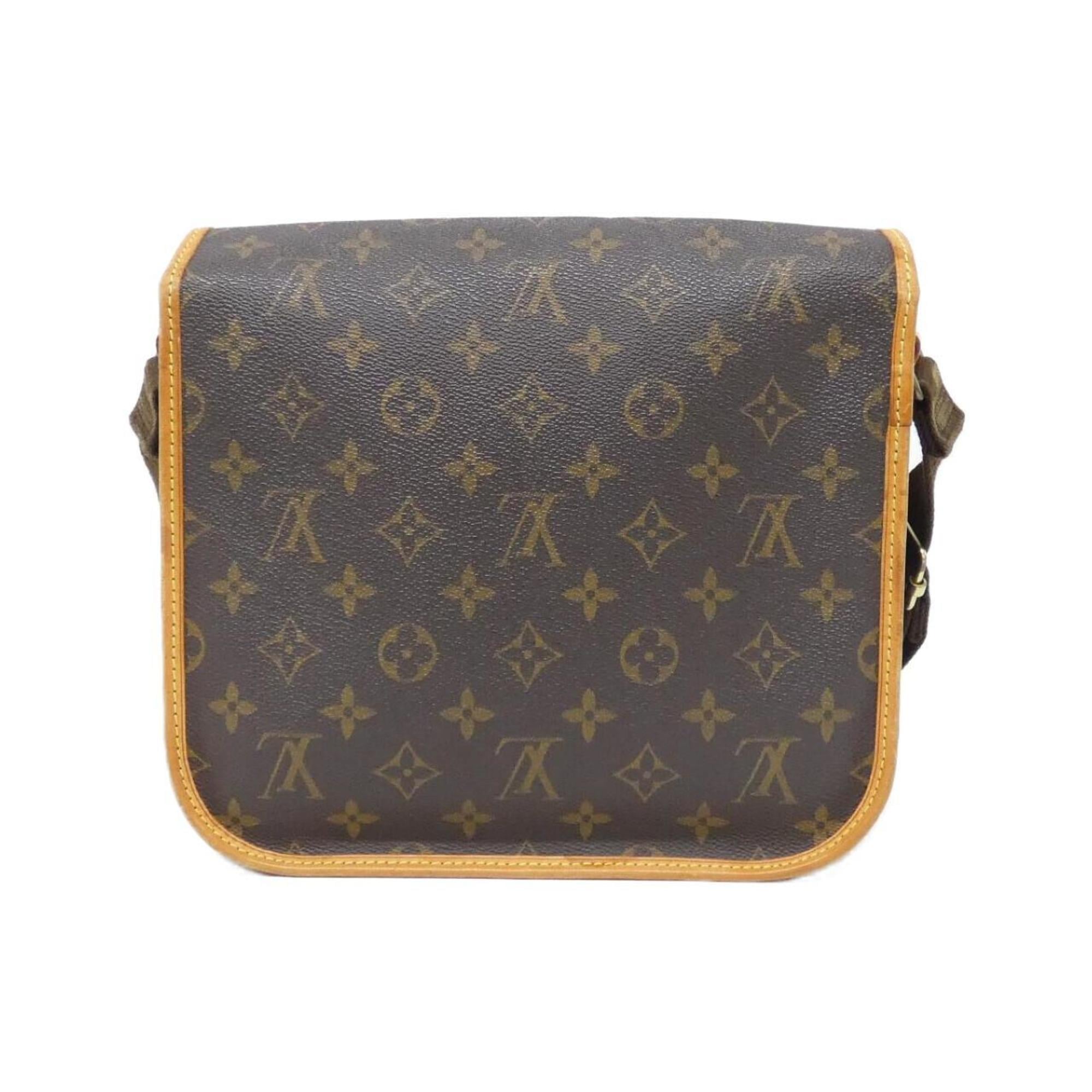Louis Vuitton Marron Coated Canvas Shoulder Bag (Pre-Owned)
