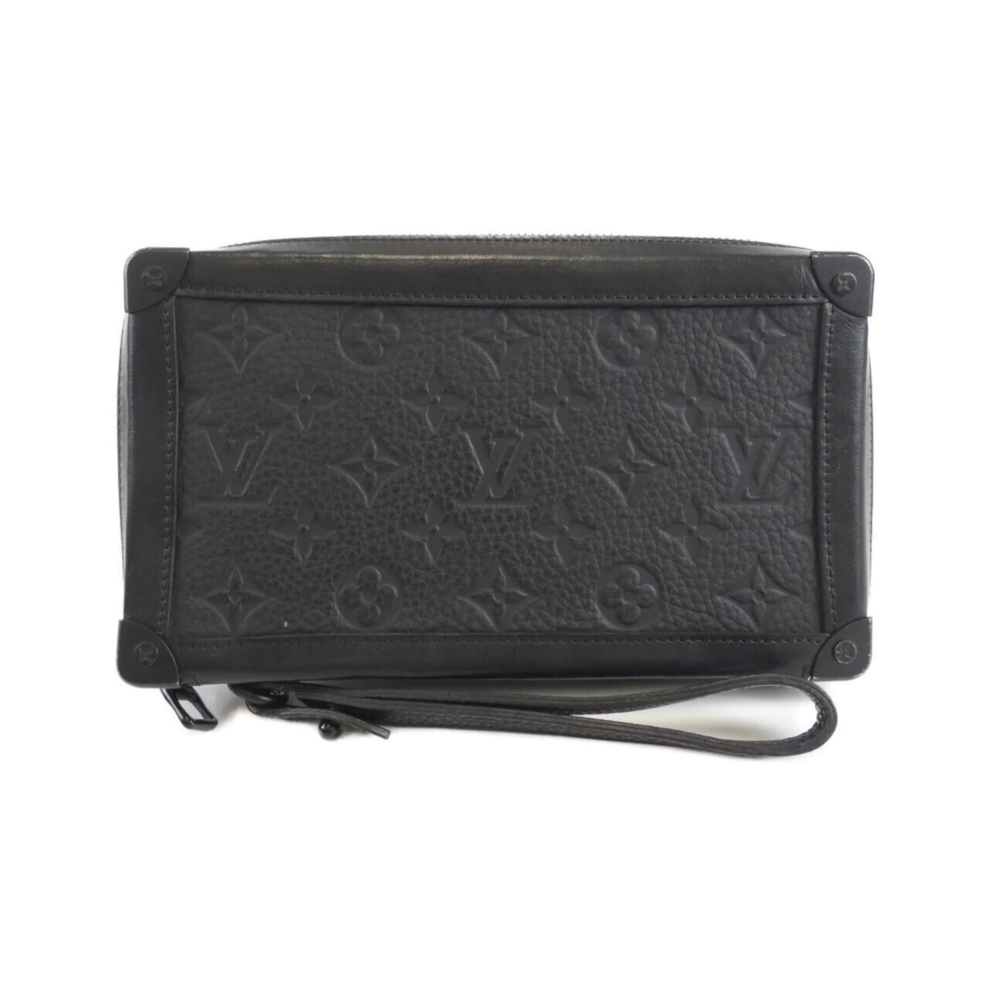 Louis Vuitton Black Leather Handbag (Pre-Owned)