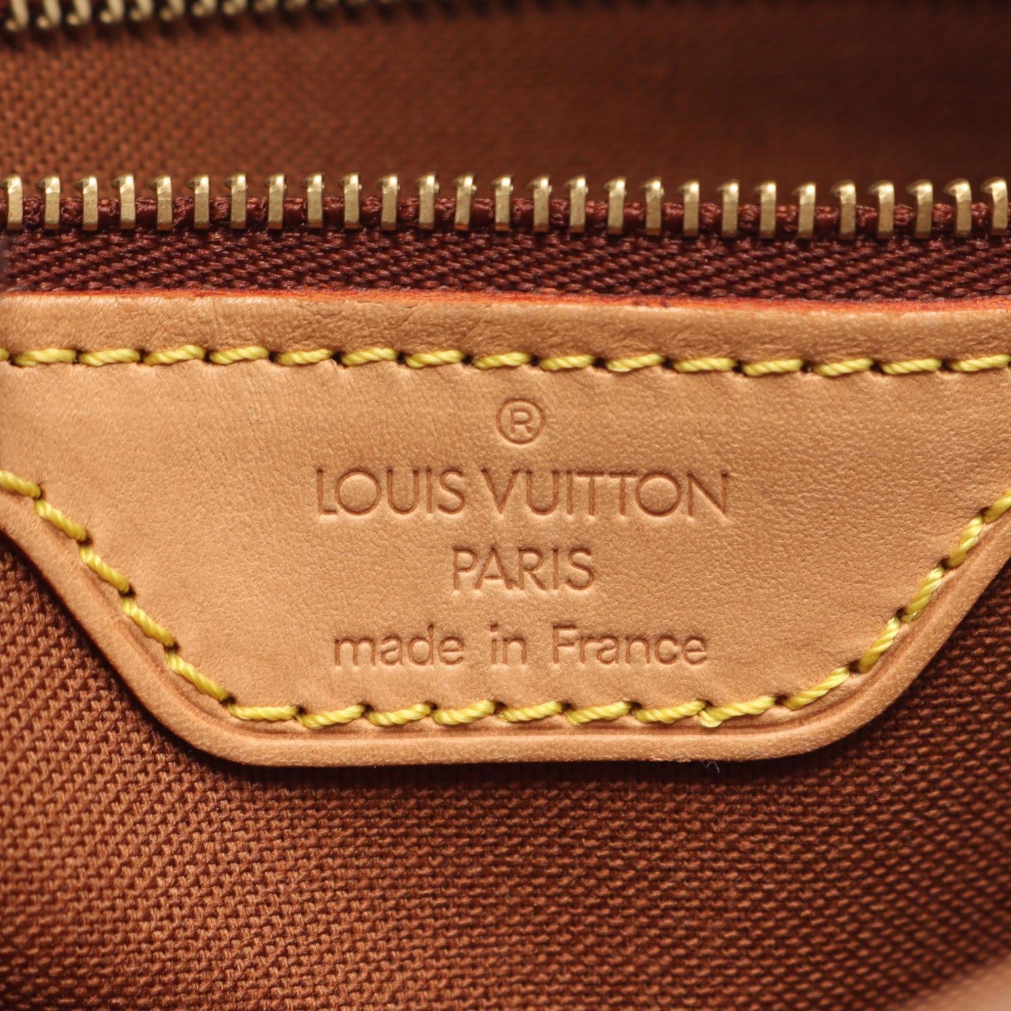Louis Vuitton Brown Coated Canvas Pvc Monogram Leather Handbag (Pre-Owned)