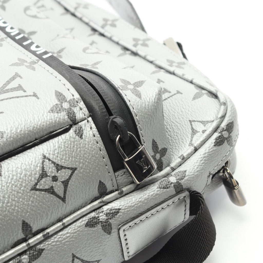 Louis Vuitton Silver Coated Canvas Shoulder Bag (Pre-Owned)