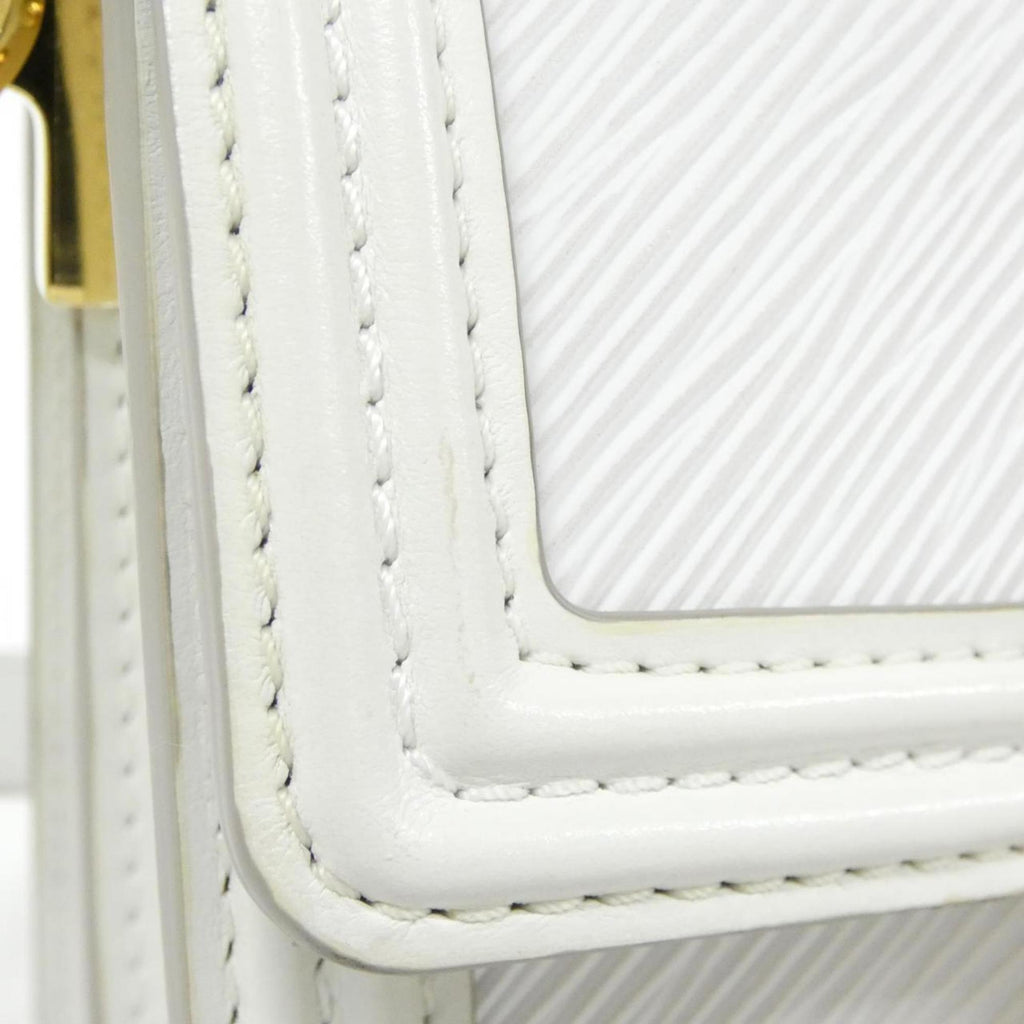 Louis Vuitton White Leather Shoulder Bag (Pre-Owned)