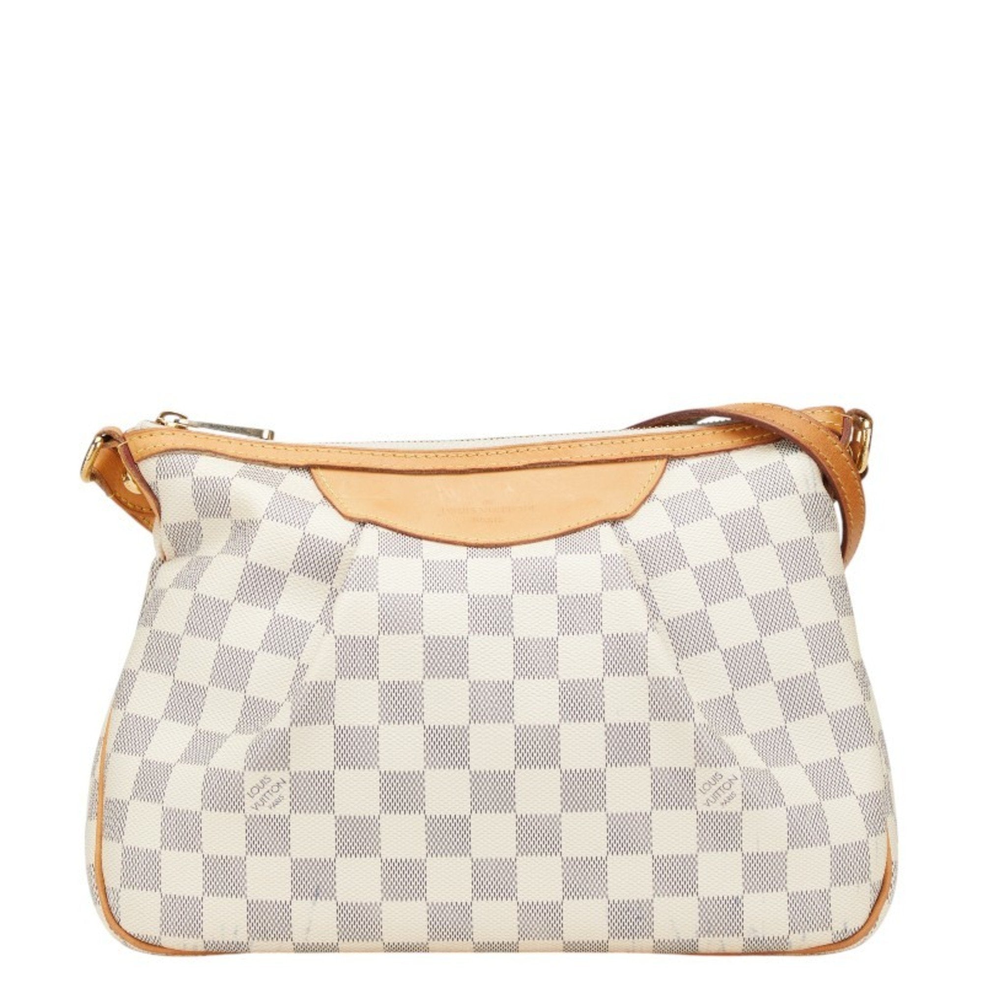 Louis Vuitton White Pvc Leather Shoulder Bag (Pre-Owned)