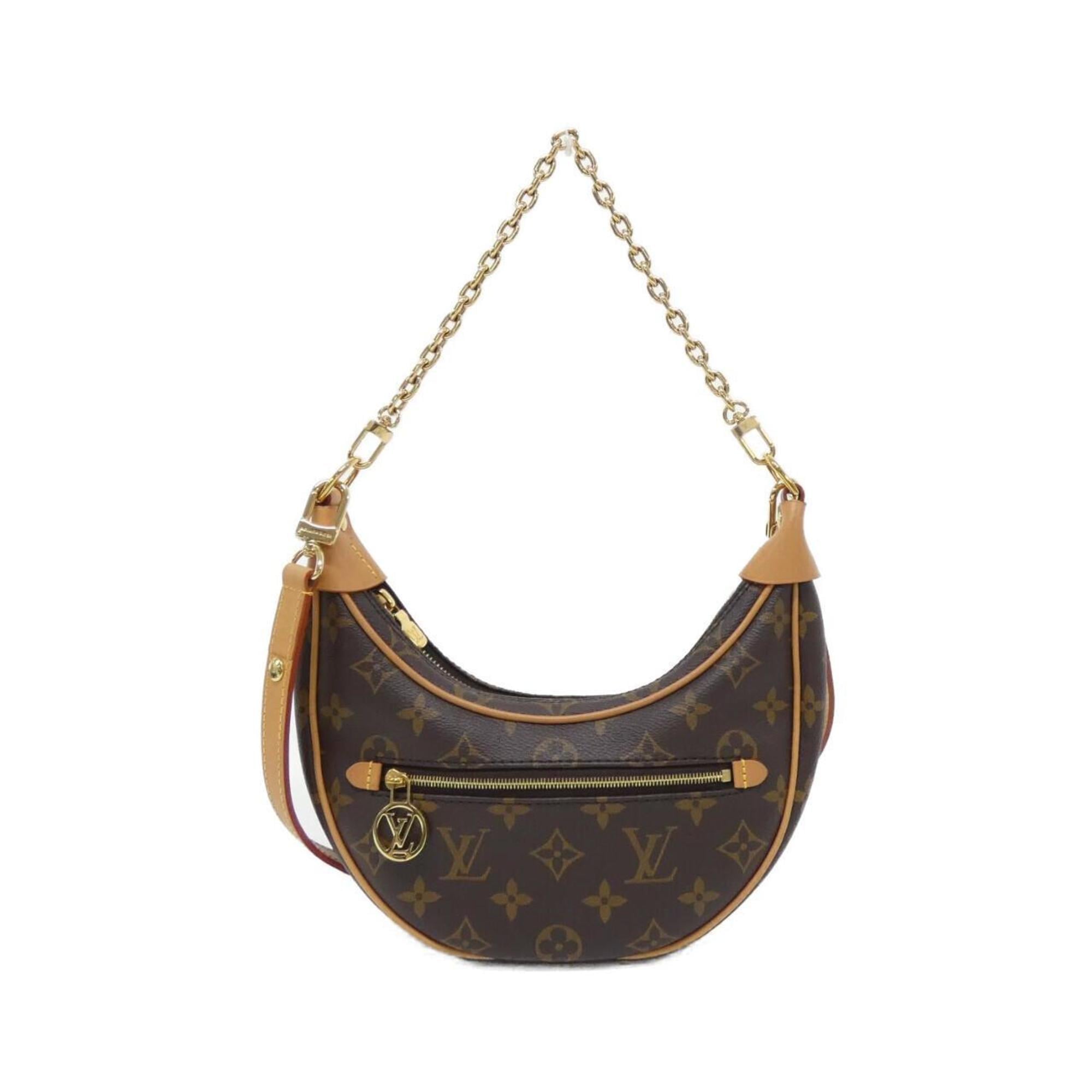 Louis Vuitton Marron Coated Canvas Shoulder Bag (Pre-Owned)