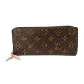 Louis Vuitton Brown Monogram Pink Rose Ballerine Monogram Canvas Leather Long Wallet (Bi-Fold) (Pre-Owned)