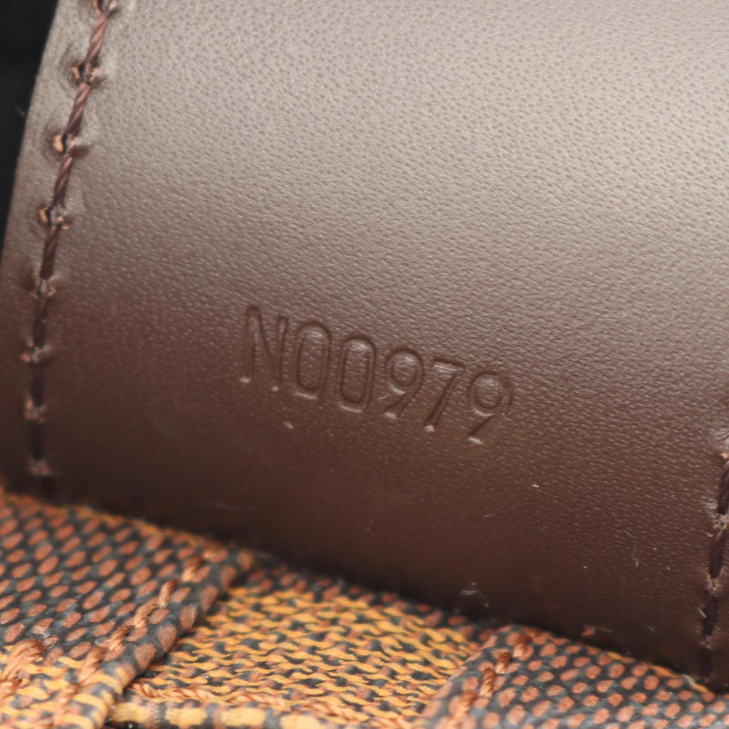 Louis Vuitton Damier Brown Ebene Coated Canvas Leather Shoulder Bag (Pre-Owned)