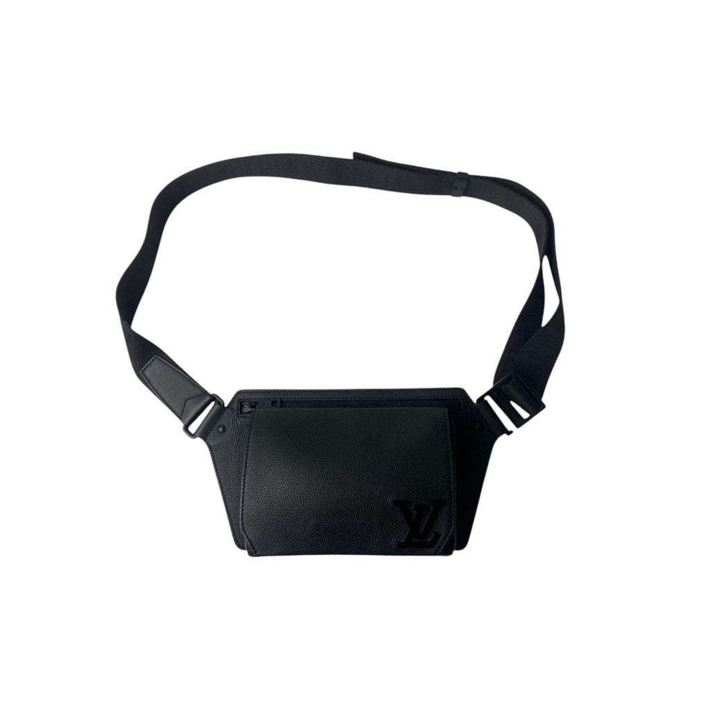 Louis Vuitton Black Leather Sling Bag (Pre-Owned)