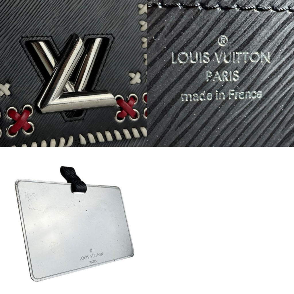 Louis Vuitton Black Off-White Red Color Epi Leather Shoulder Bag (Pre-Owned)