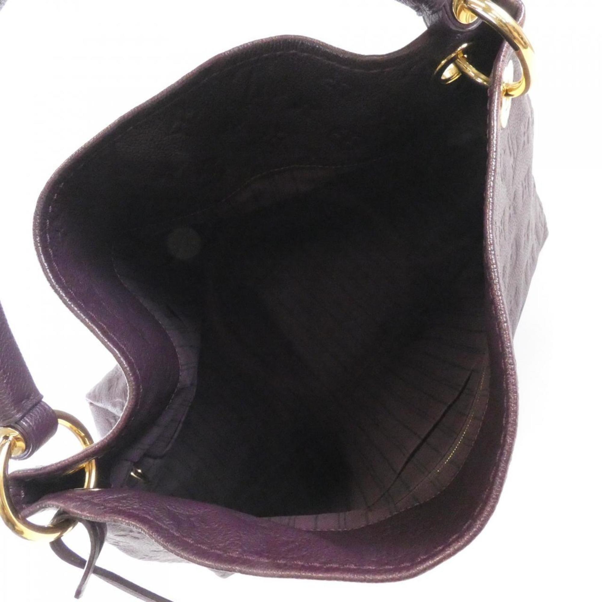 Louis Vuitton Leopard Purple Leather Shoulder Bag (Pre-Owned)