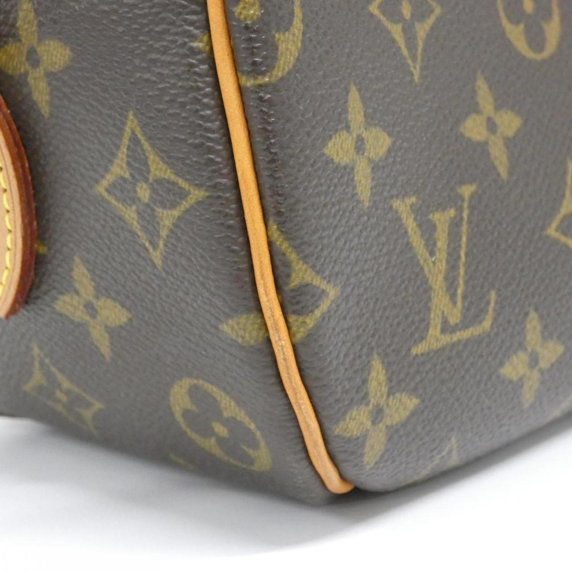 Louis Vuitton Marron Coated Canvas Shoulder Bag (Pre-Owned)