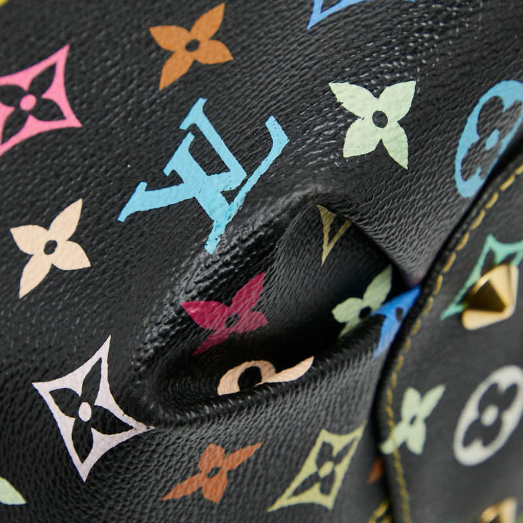 Louis Vuitton Black Multi-Color Noir Pvc Leather Shoulder Bag Tote Bag (Pre-Owned)