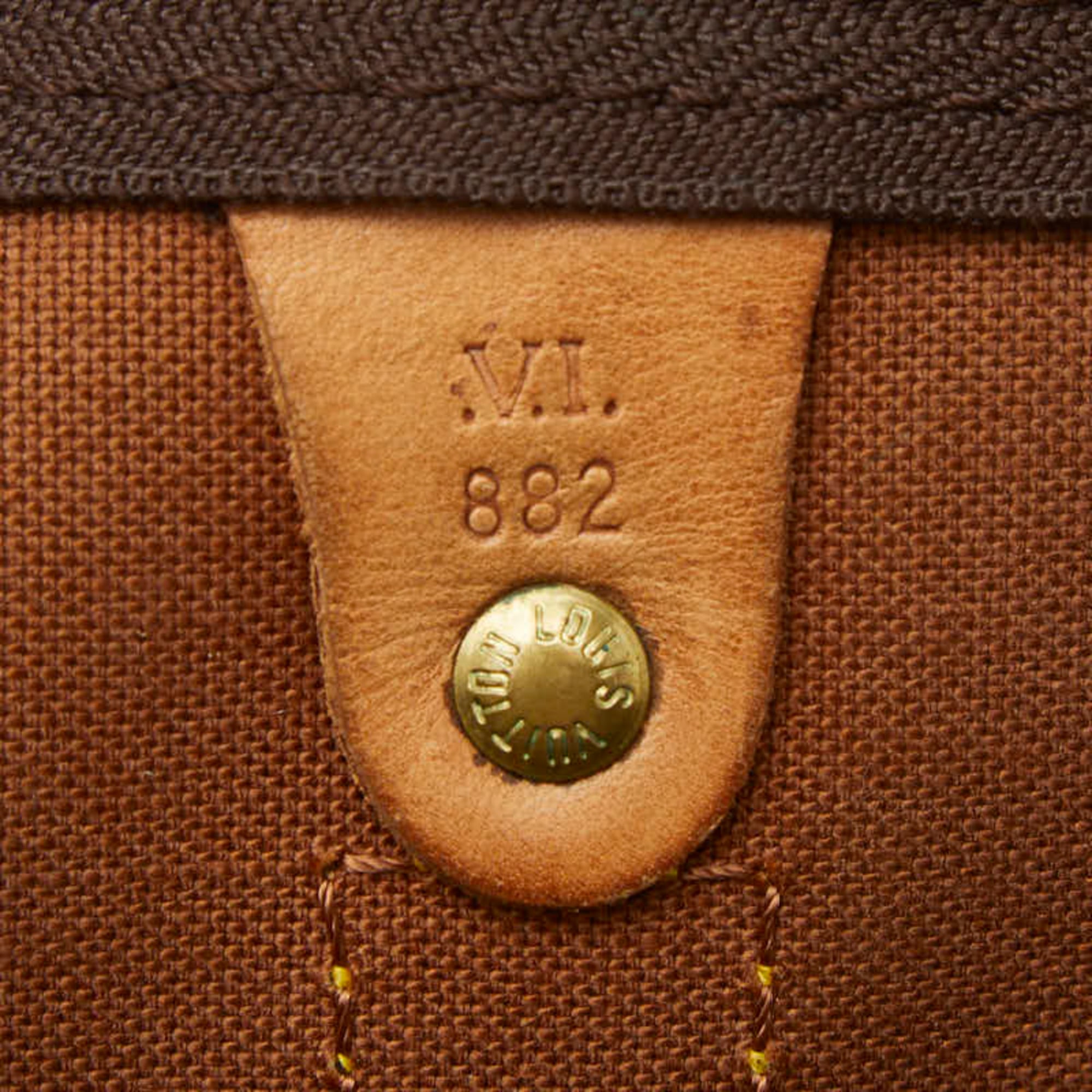 Louis Vuitton Monogram Brown Pvc Leather Boston Bag Shoulder Bag (Pre-Owned)