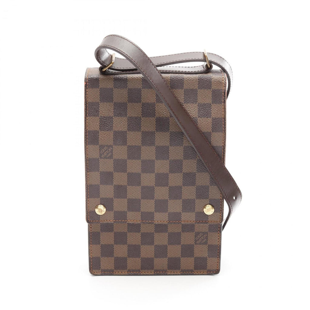 Louis Vuitton Brown Coated Canvas Shoulder Bag (Pre-Owned)