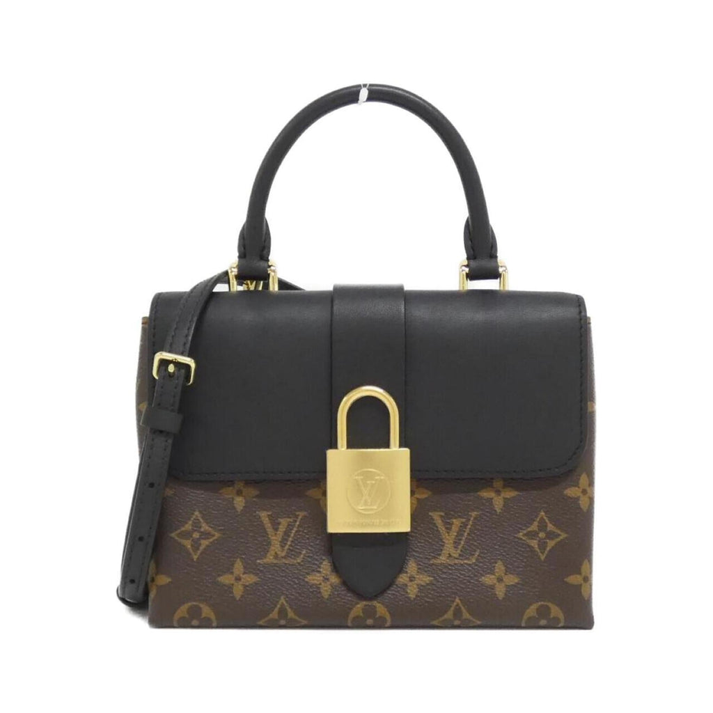 Louis Vuitton Black Marron Coated Canvas Leather Handbag (Pre-Owned)
