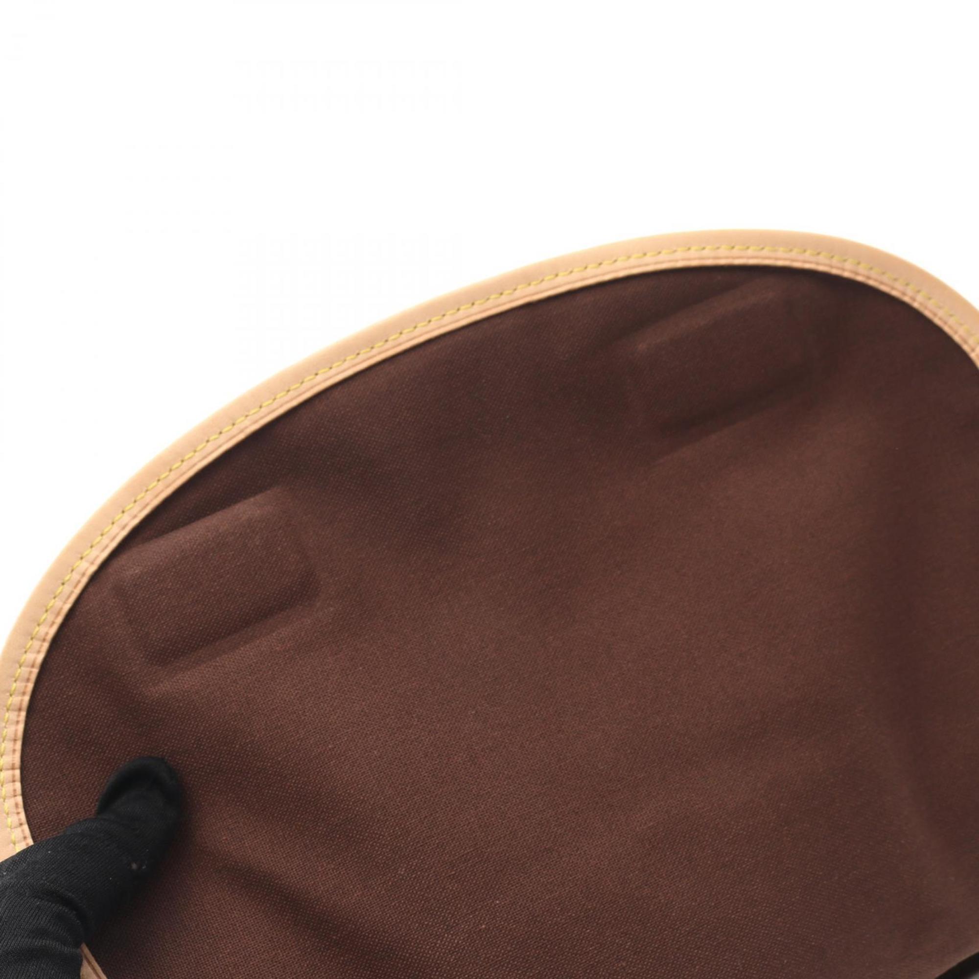 Louis Vuitton Brown Coated Canvas Leather Shoulder Bag (Pre-Owned)