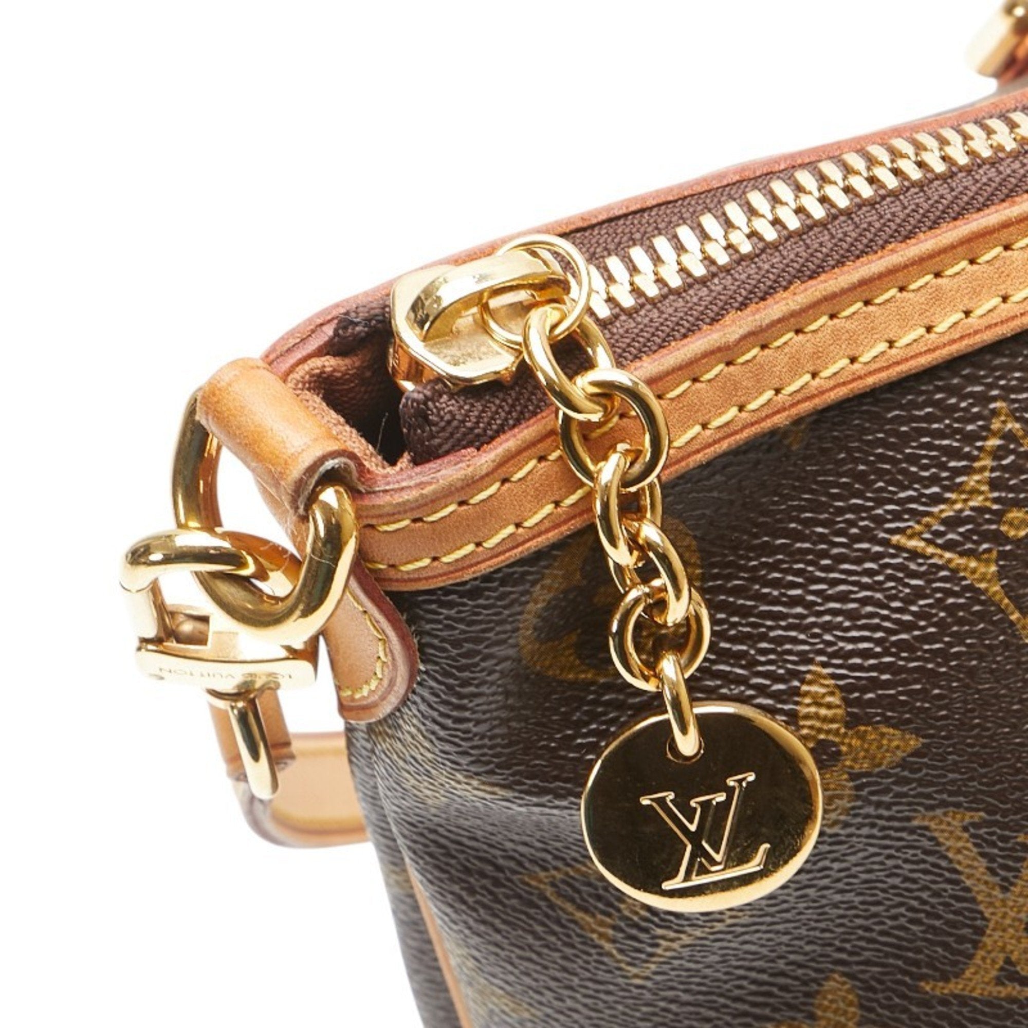 Louis Vuitton Brown Pvc Leather Handbag Shoulder Bag (Pre-Owned)