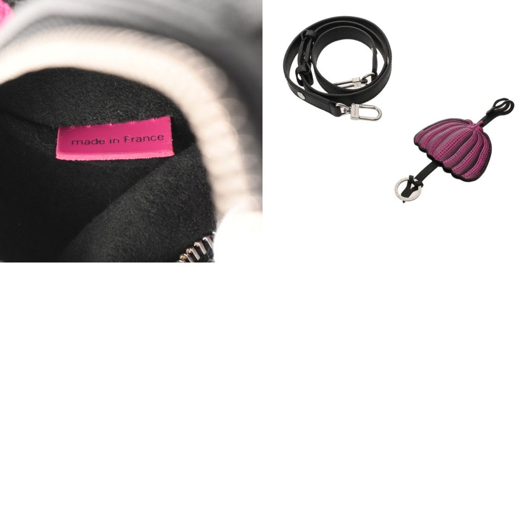 Louis Vuitton Noir Pink Leather Pochette Pouch Shoulder Bag (Pre-Owned)