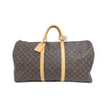 Louis Vuitton Marron Coated Canvas Boston Bag (Pre-Owned)