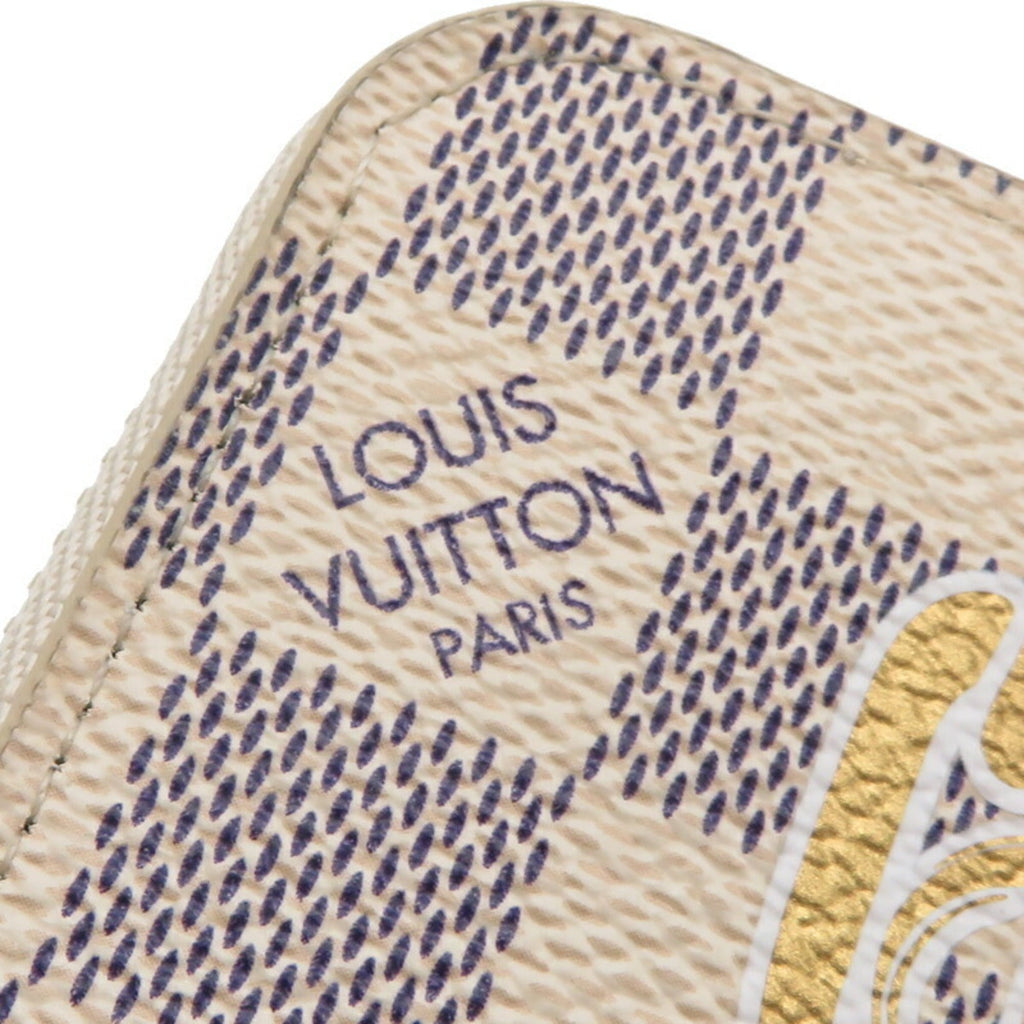 Louis Vuitton Multi-Color Damier Azur Long Wallet (Bi-Fold) (Pre-Owned)