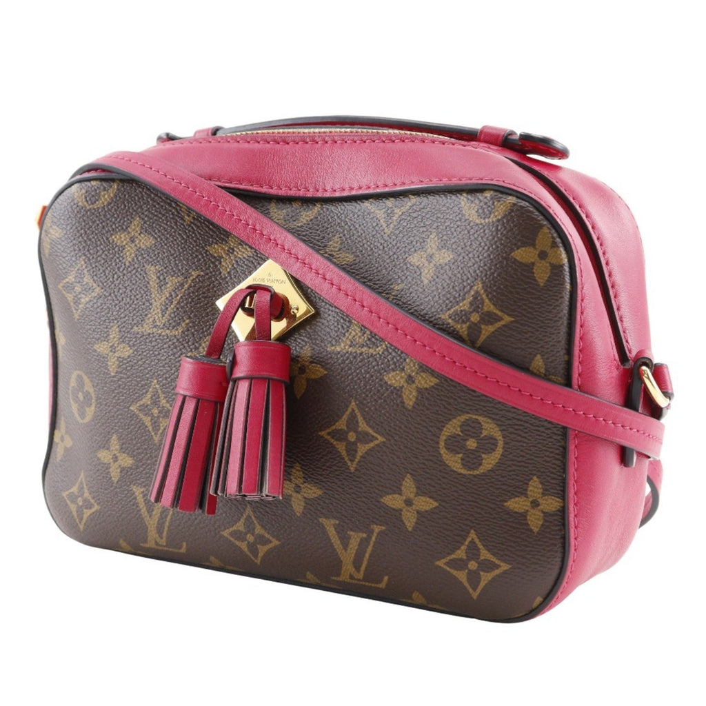Louis Vuitton Brown Red Color Monogram Shoulder Bag (Pre-Owned)