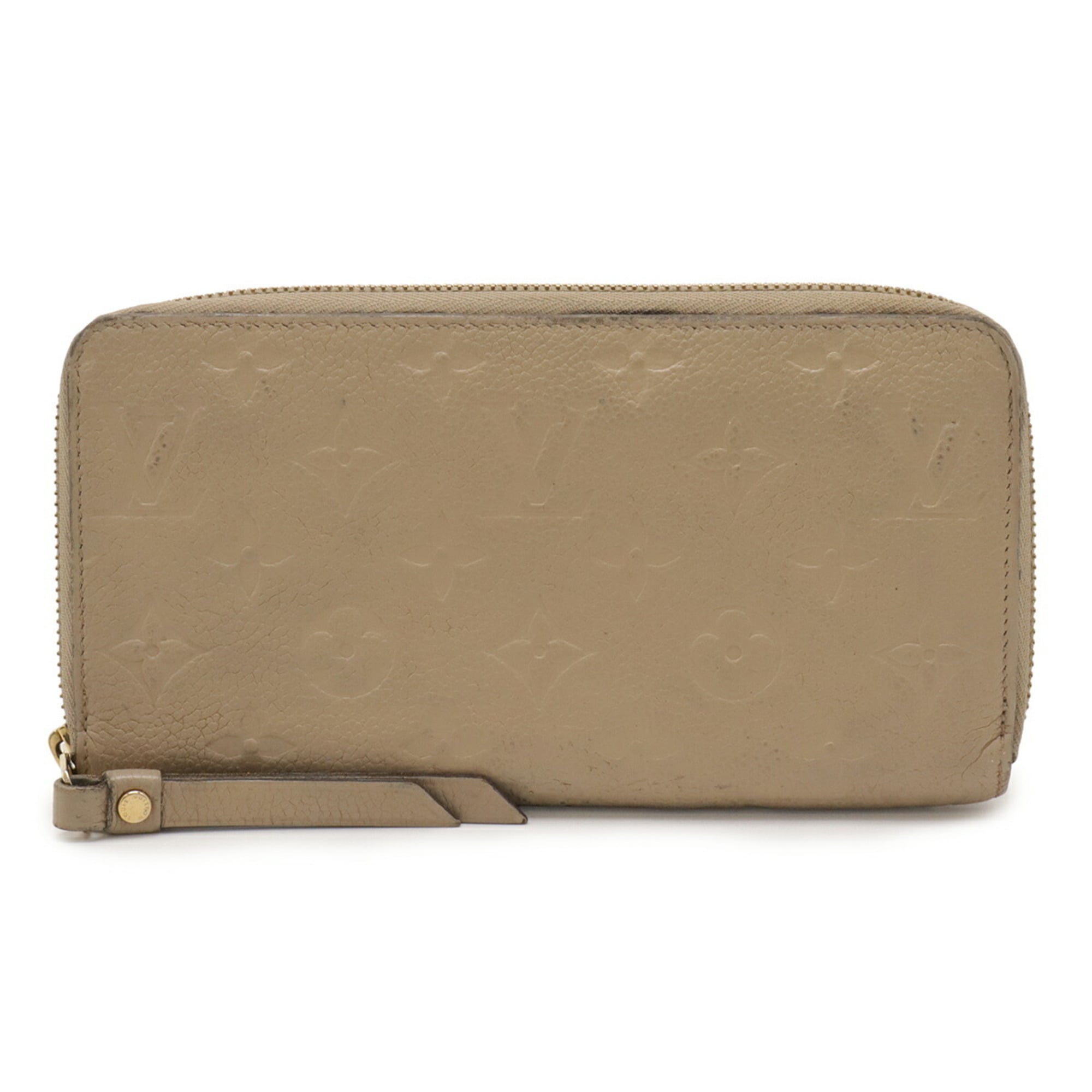 Louis Vuitton Beige Monogram Empreinte Leather Long Wallet (Bi-Fold) (Pre-Owned)