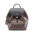 Louis Vuitton Black Brown Noir Coated Canvas Leather Backpack (Pre-Owned)