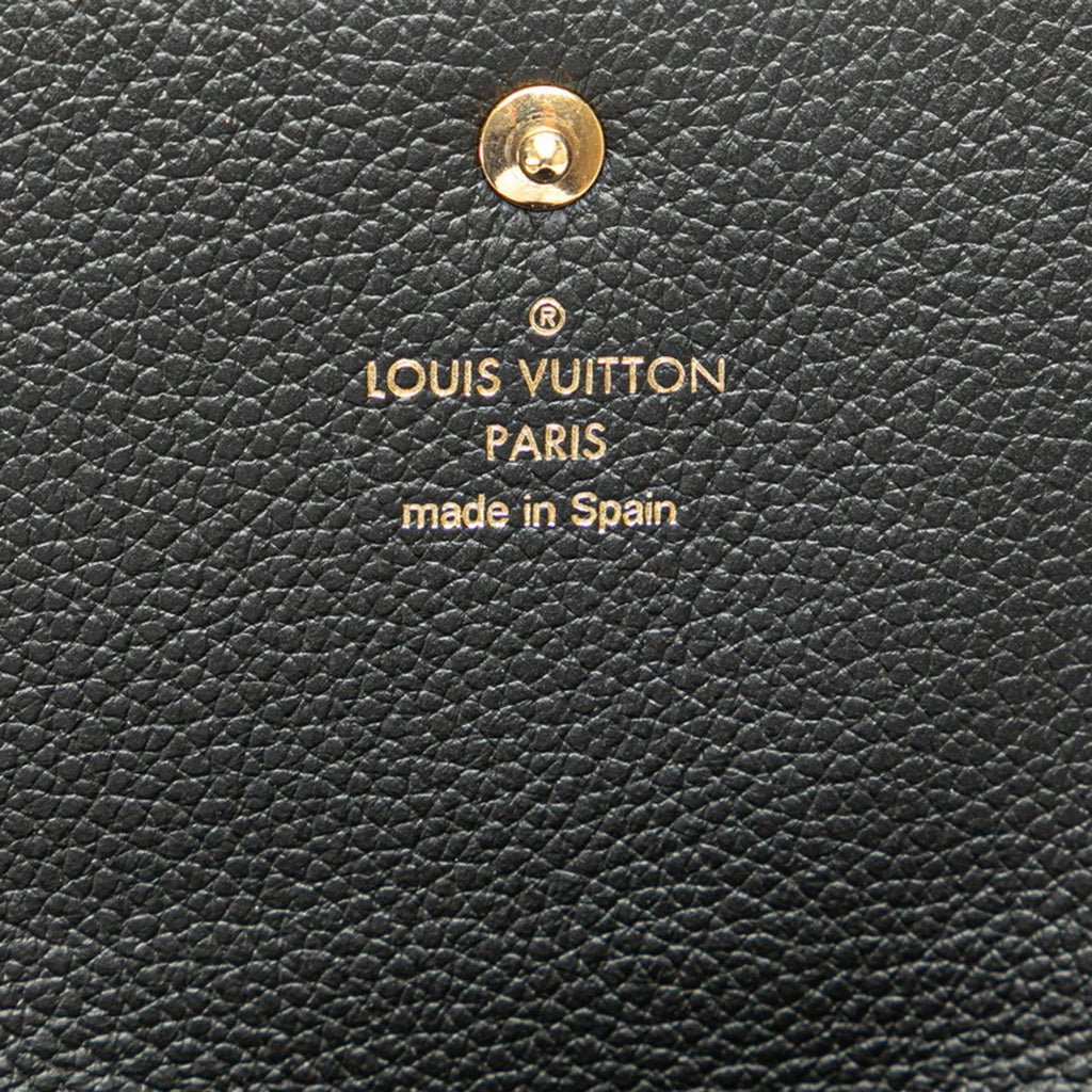Louis Vuitton Black Noir Leather Wallet (Bi-Fold) (Pre-Owned)