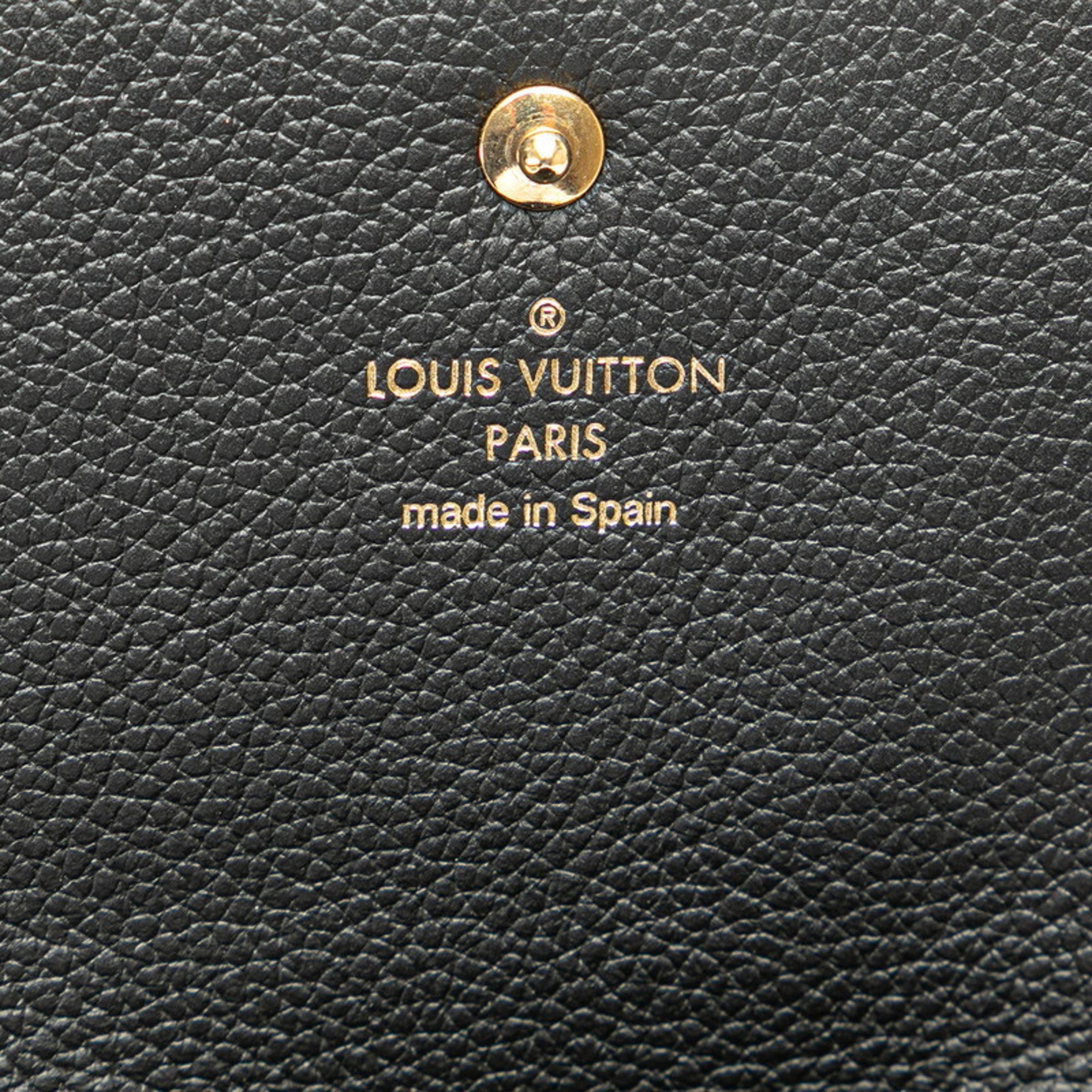 Louis Vuitton Black Noir Leather Wallet (Bi-Fold) (Pre-Owned)