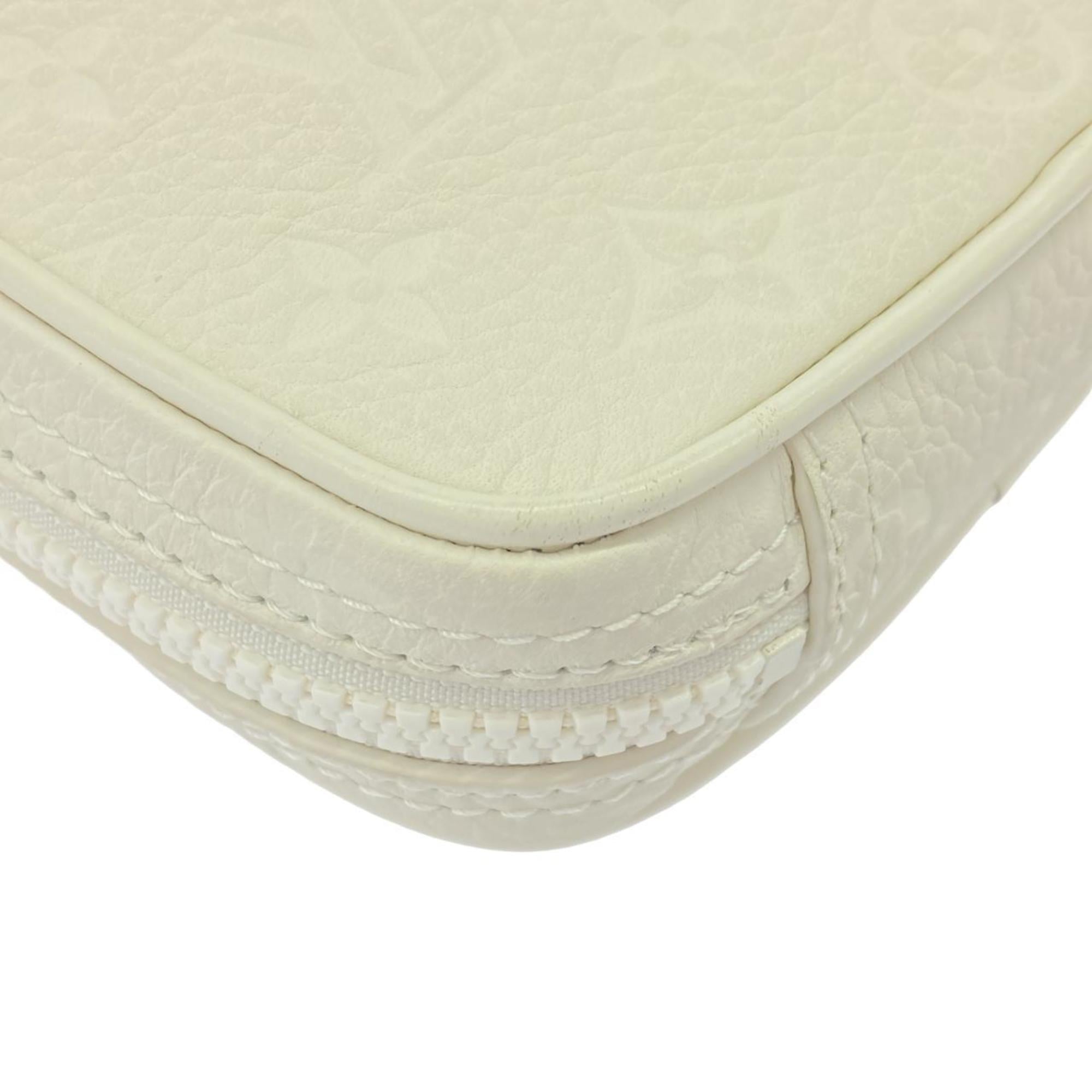 Louis Vuitton White Leather Shoulder Bag (Pre-Owned)