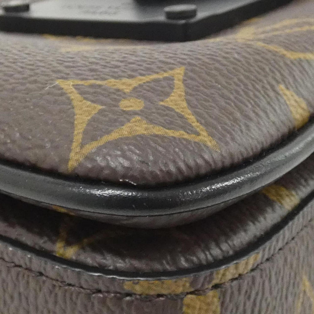Louis Vuitton Black Marron Monogram Macassar Coated Canvas Shoulder Bag (Pre-Owned)