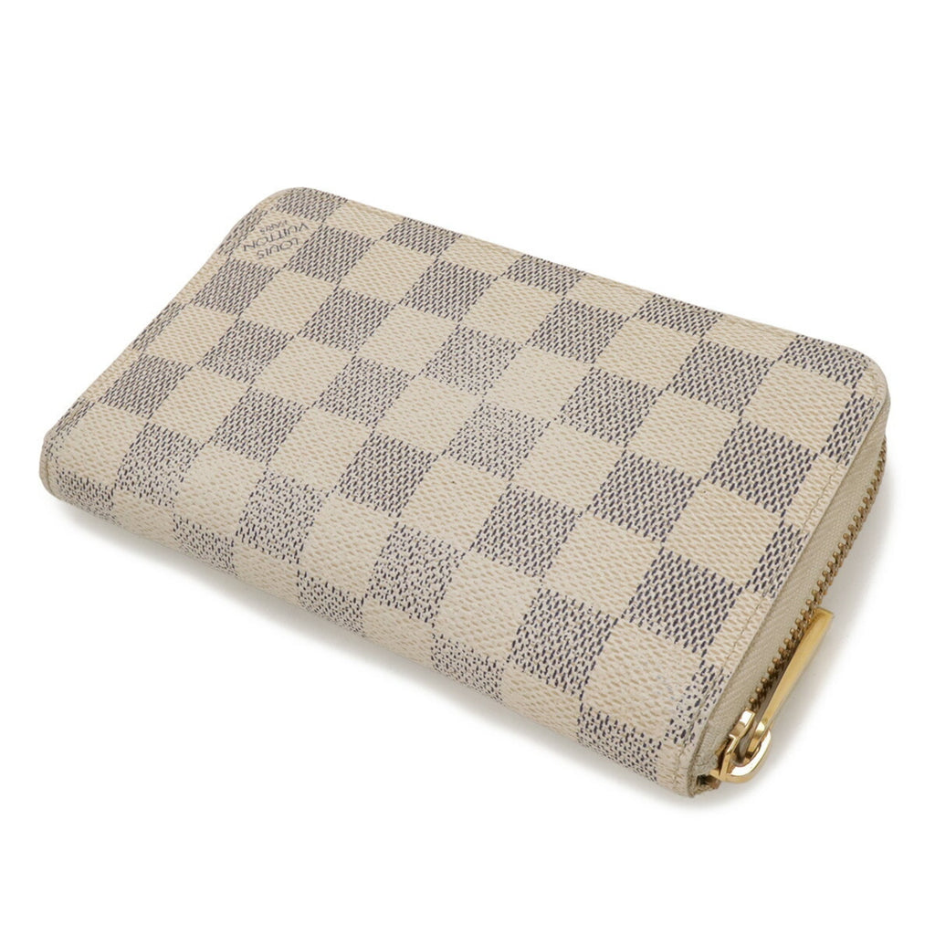 Louis Vuitton Damier Azur Ivory Damier Azur Pvc Coin Purse/Coin Case (Pre-Owned)