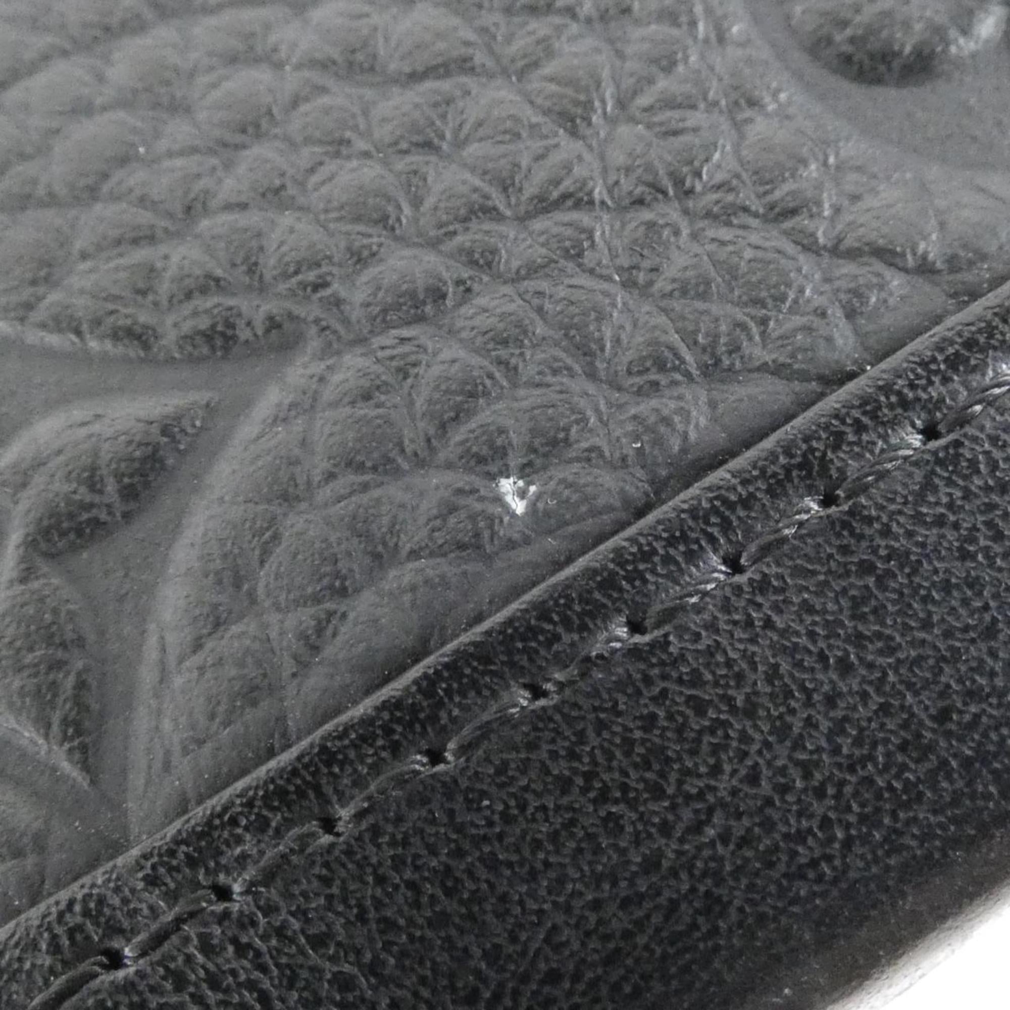 Louis Vuitton Black Leather Handbag (Pre-Owned)