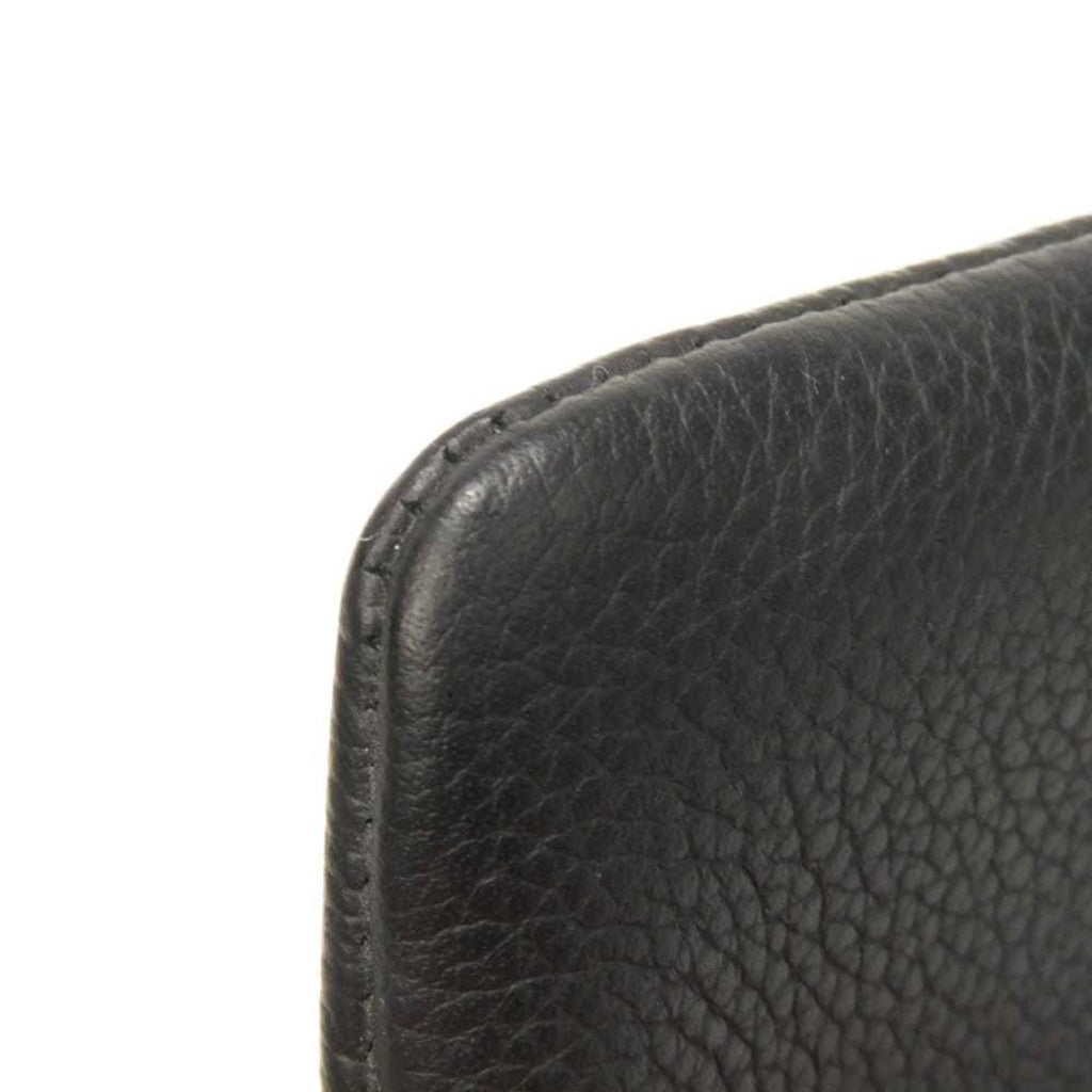 Louis Vuitton Noir Leather Coin Purse/Coin Case (Pre-Owned)