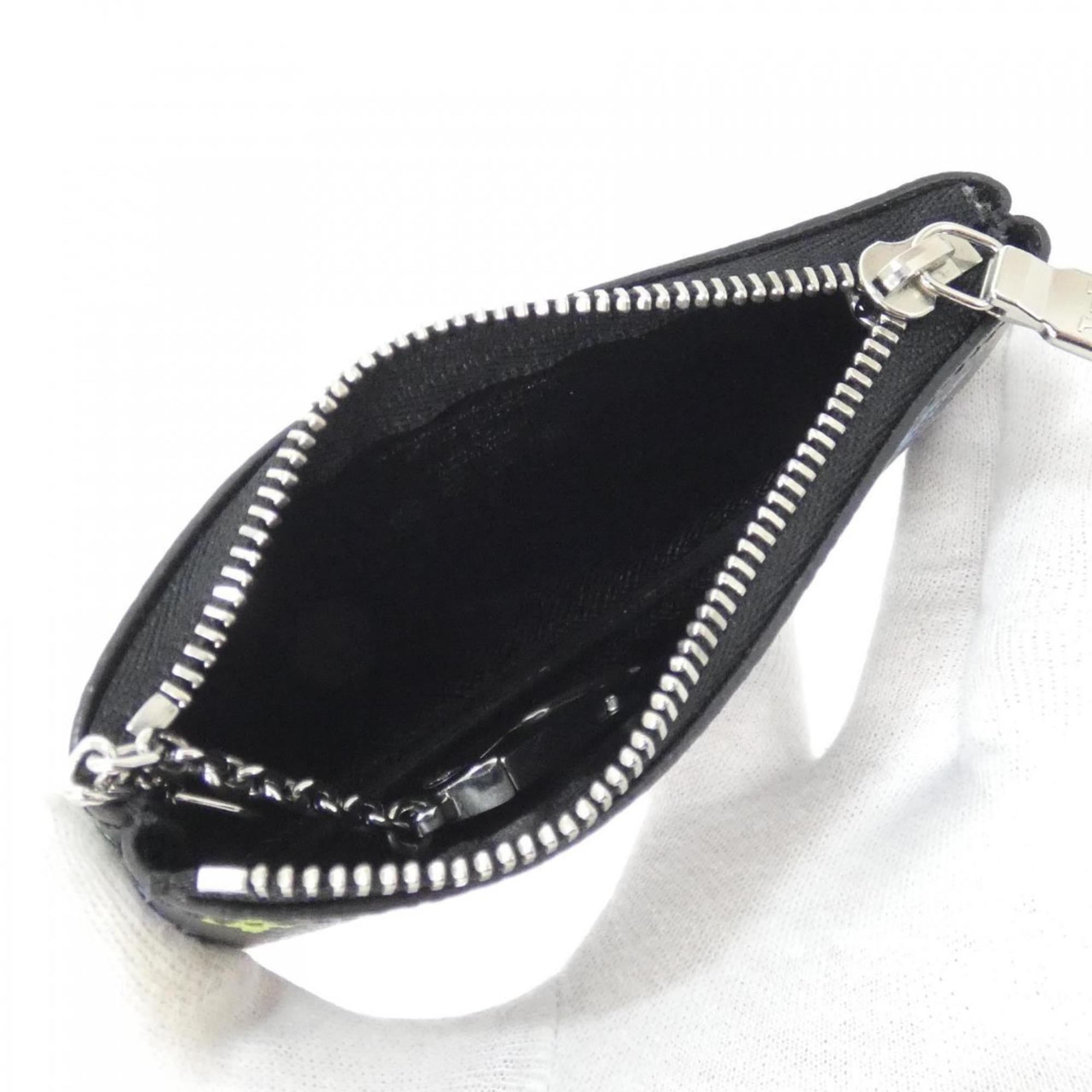 Louis Vuitton Black Coated Canvas Coin Purse/Coin Case (Pre-Owned)