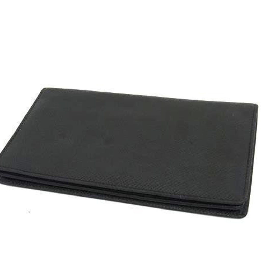 Louis Vuitton Ardoise Black Taiga Leather Long Wallet (Bi-Fold) (Pre-Owned)