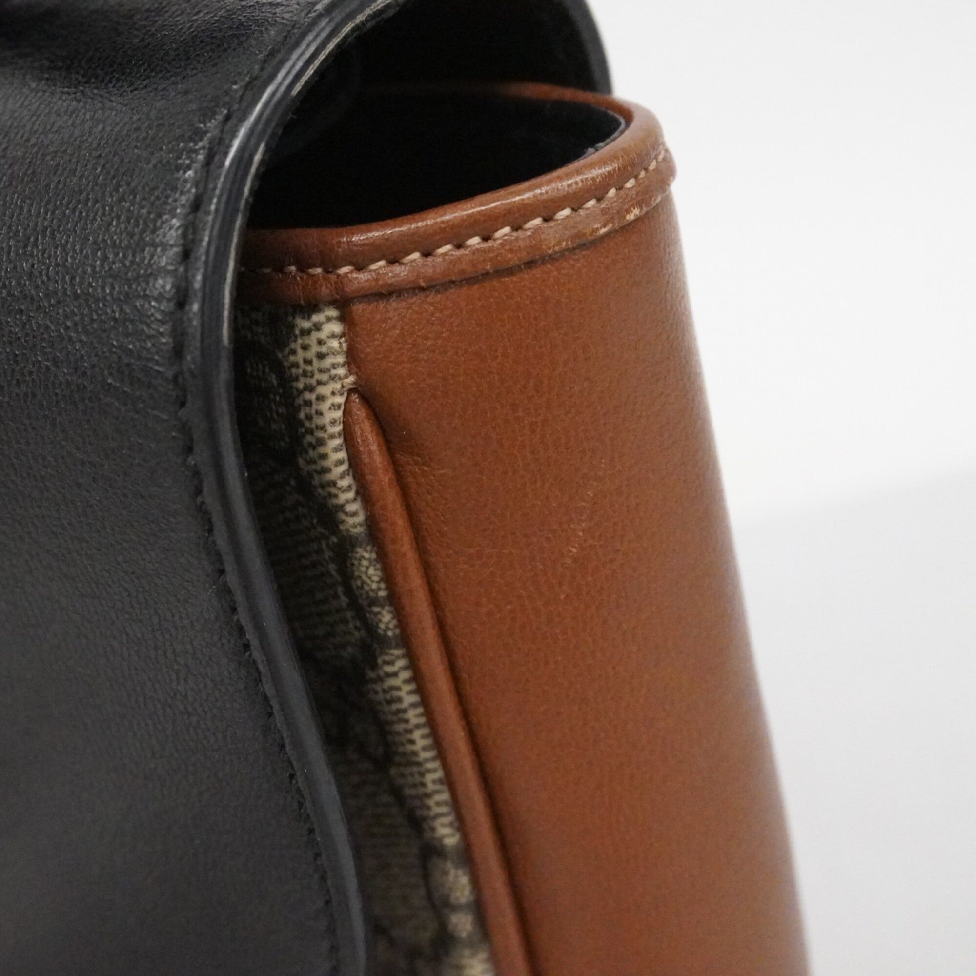 Padlock Front Pocket Flap Shoulder Bag GG Coated Canvas and Leather Small