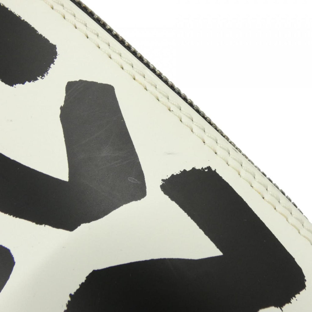 Louis Vuitton Black White Coated Canvas Handbag (Pre-Owned)