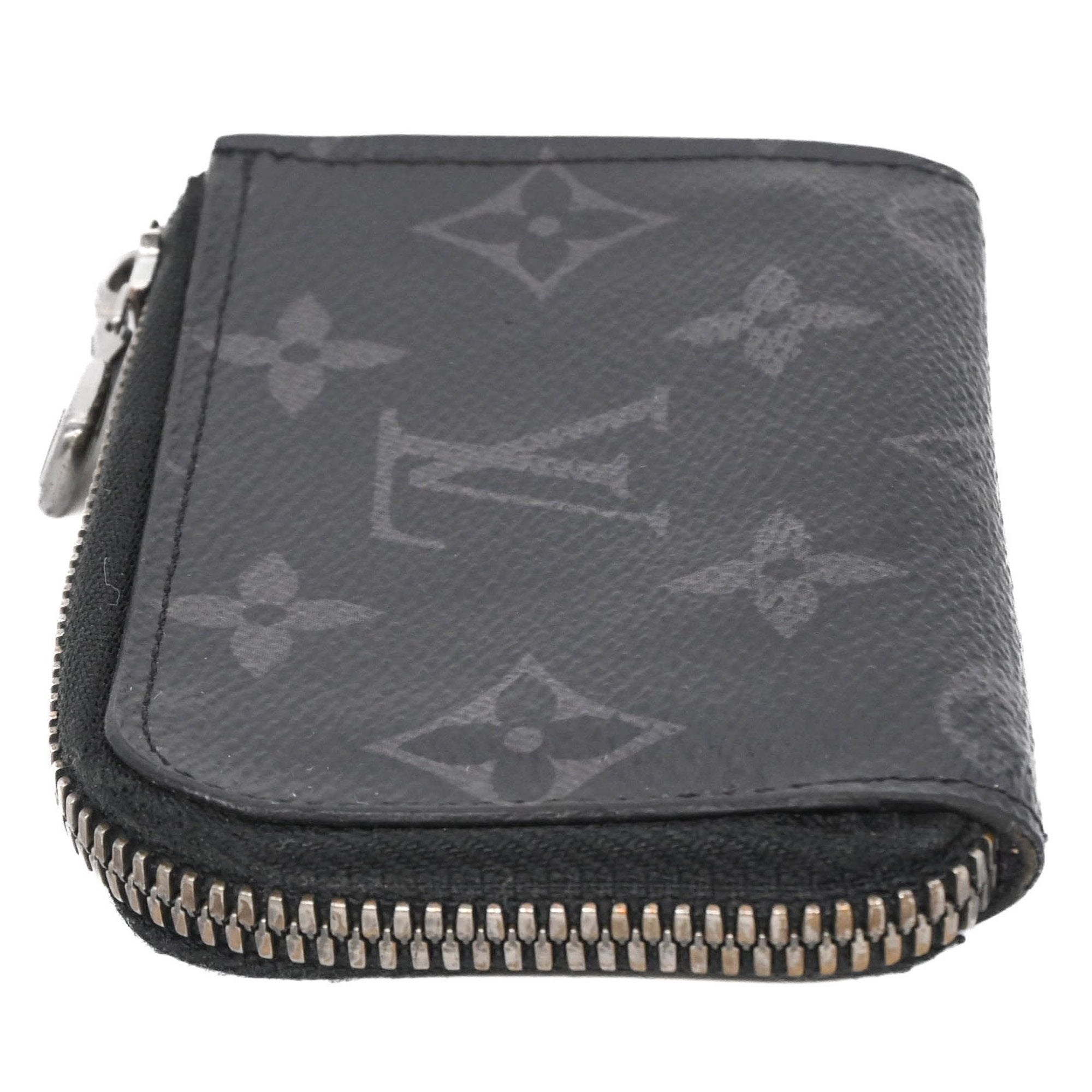 Louis Vuitton Black Monogram Eclipse Monogram Eclipse Coin Purse/Coin Case (Pre-Owned)