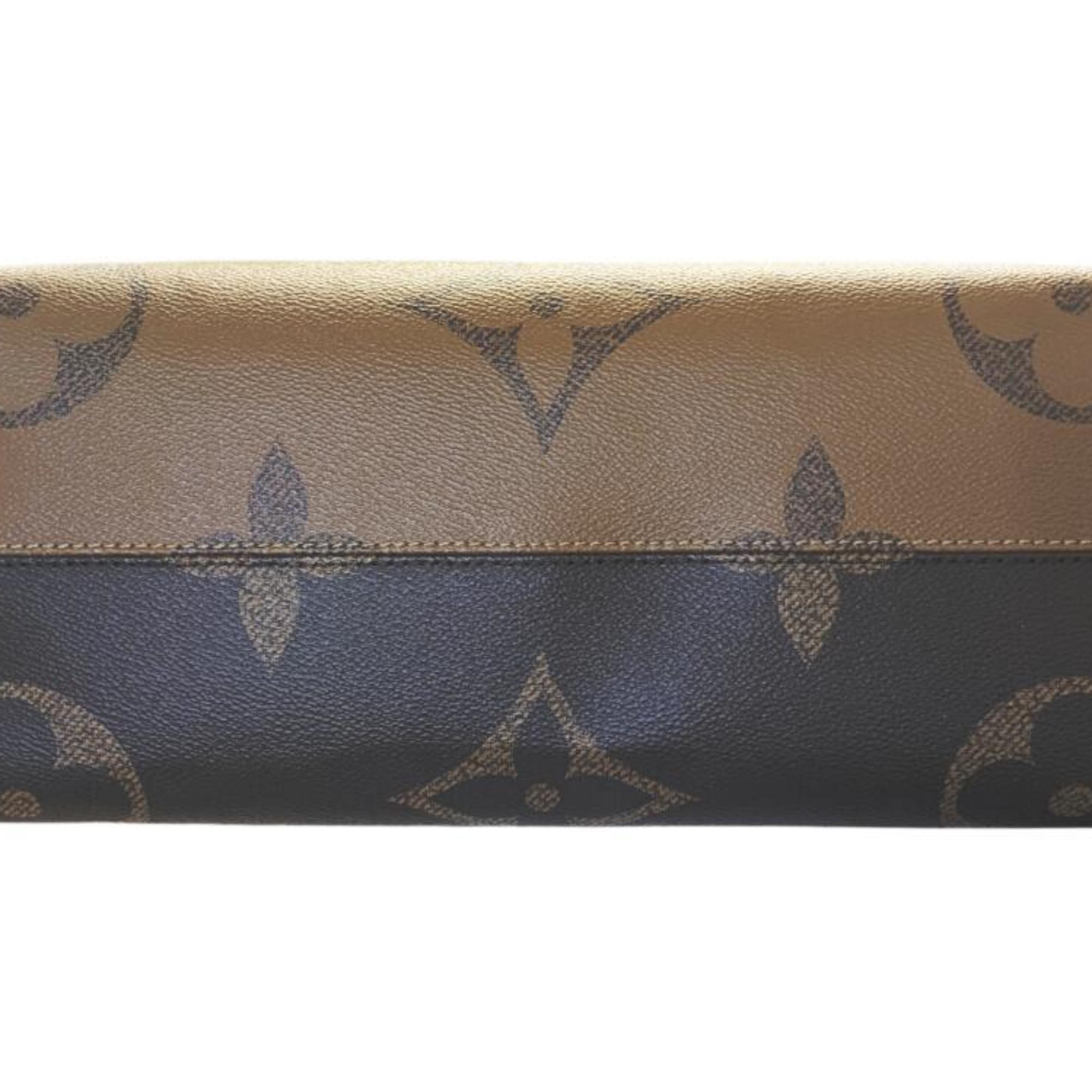 Louis Vuitton Brown Monogram Monogram Reverse Monogram Reverse Monogram Handbag Shoulder Bag Tote Bag (Pre-Owned)