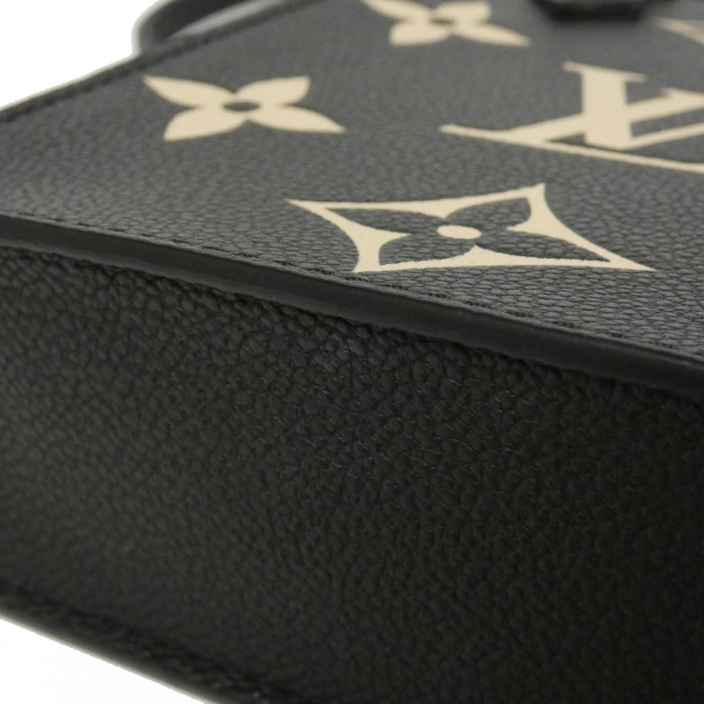 Louis Vuitton Monogram Empreinte Beige Black Leather Handbag (Pre-Owned)