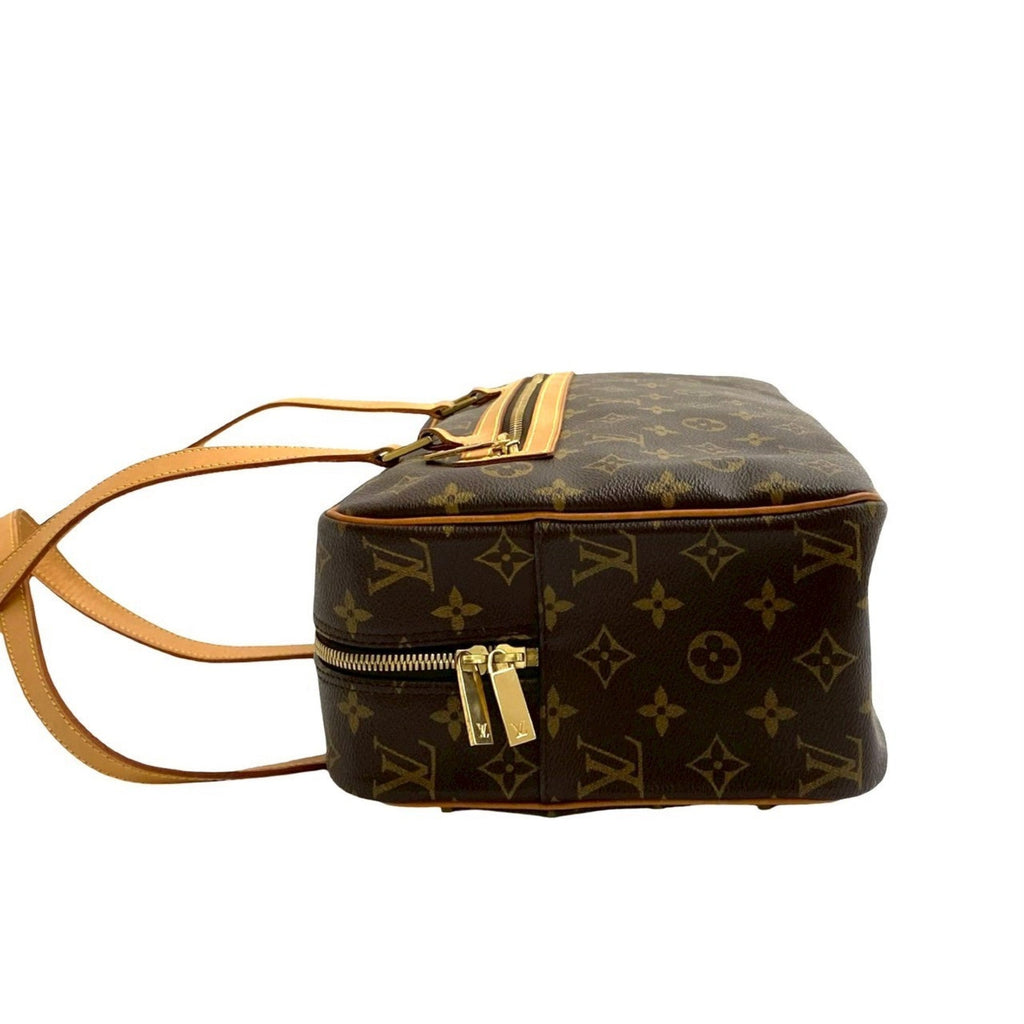 Louis Vuitton Brown Leather Pvc Boston Bag Shoulder Bag (Pre-Owned)