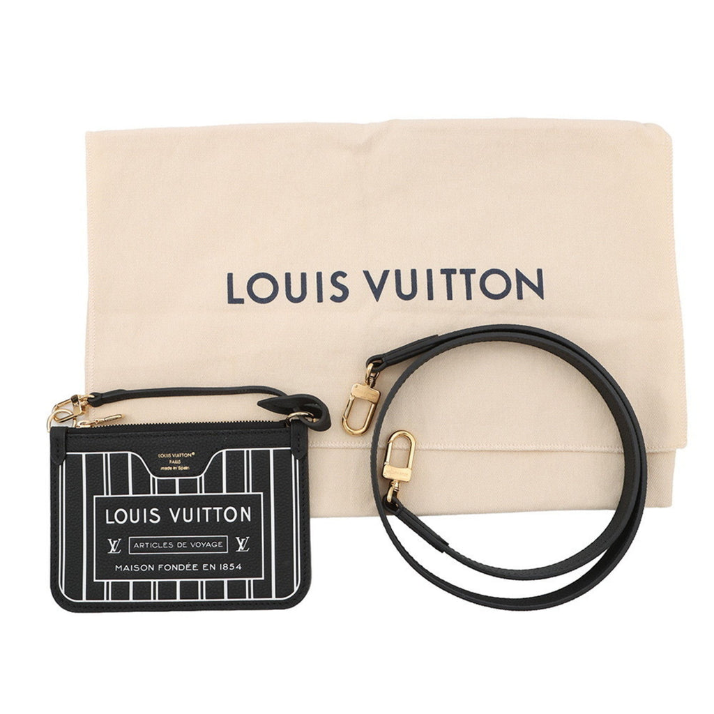 Louis Vuitton Noir Monogram Leather Tote Bag (Pre-Owned)