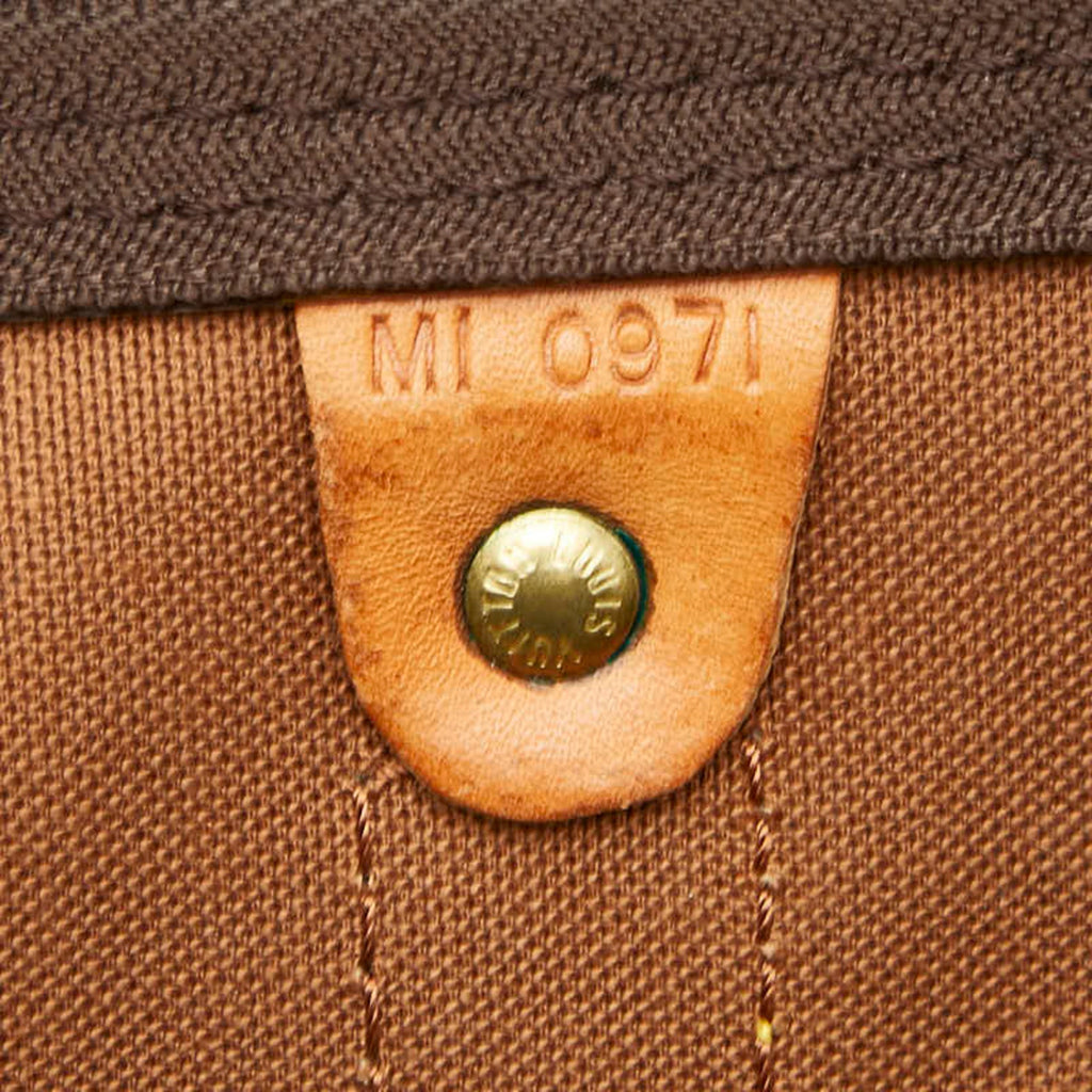Louis Vuitton Brown Pvc Leather Boston Bag (Pre-Owned)