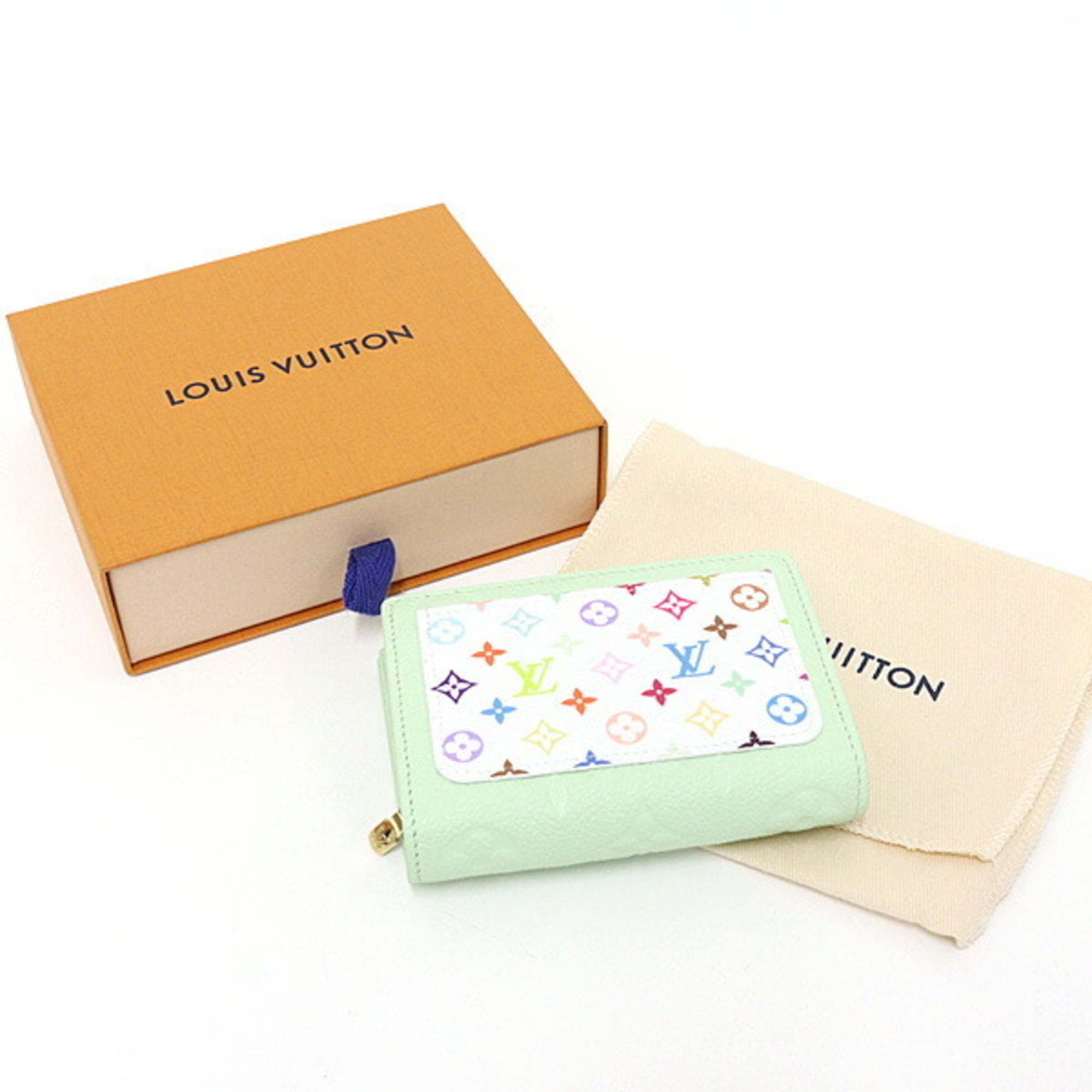 Louis Vuitton Green Multi-Color Monogram Empreinte Wallet (Bi-Fold) (Pre-Owned)